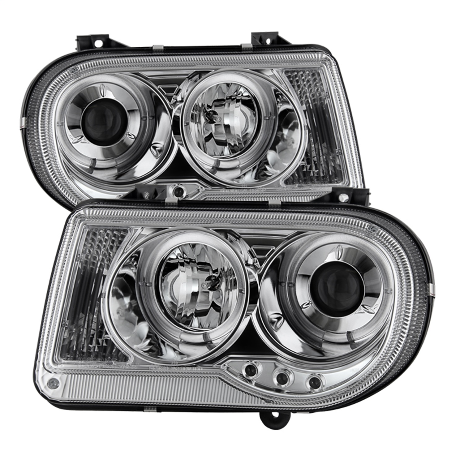 Spyder 5009142 - Chrysler 300C 05-10 Projector Headlights LED Halo LED Chrm (Not Included) PRO-YD-C300C-HL-C
