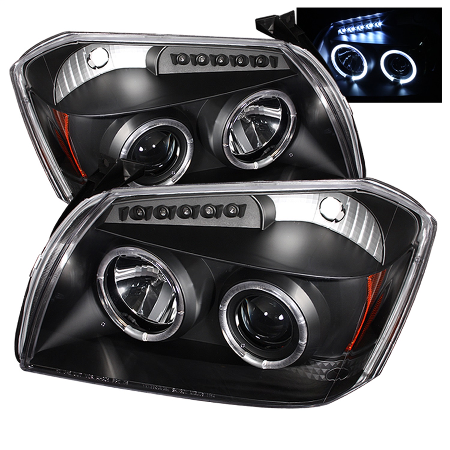 Spyder 5009876 - Dodge Magnum 05-07 Projector Headlights LED Halo LED Blk (Not Included) PRO-YD-DMAG05-LED-BK