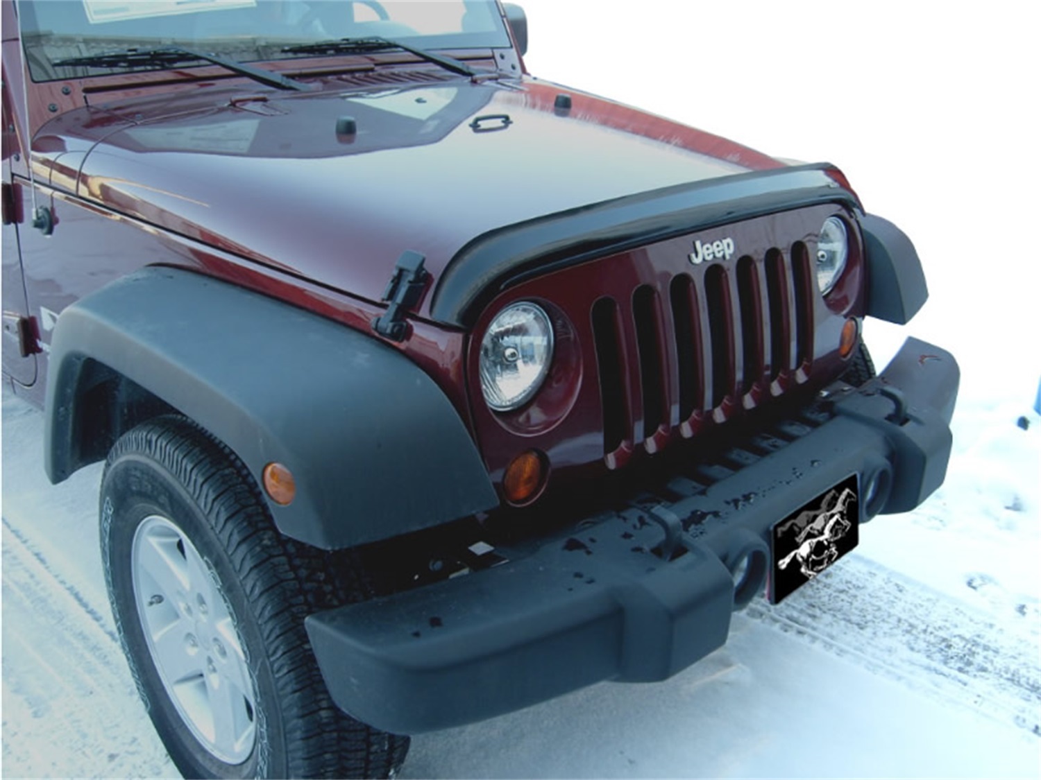 Stampede 2911-2 - 2007-2018 Jeep Wrangler(JK) Vigilante Premium Hood Protector - Smoke