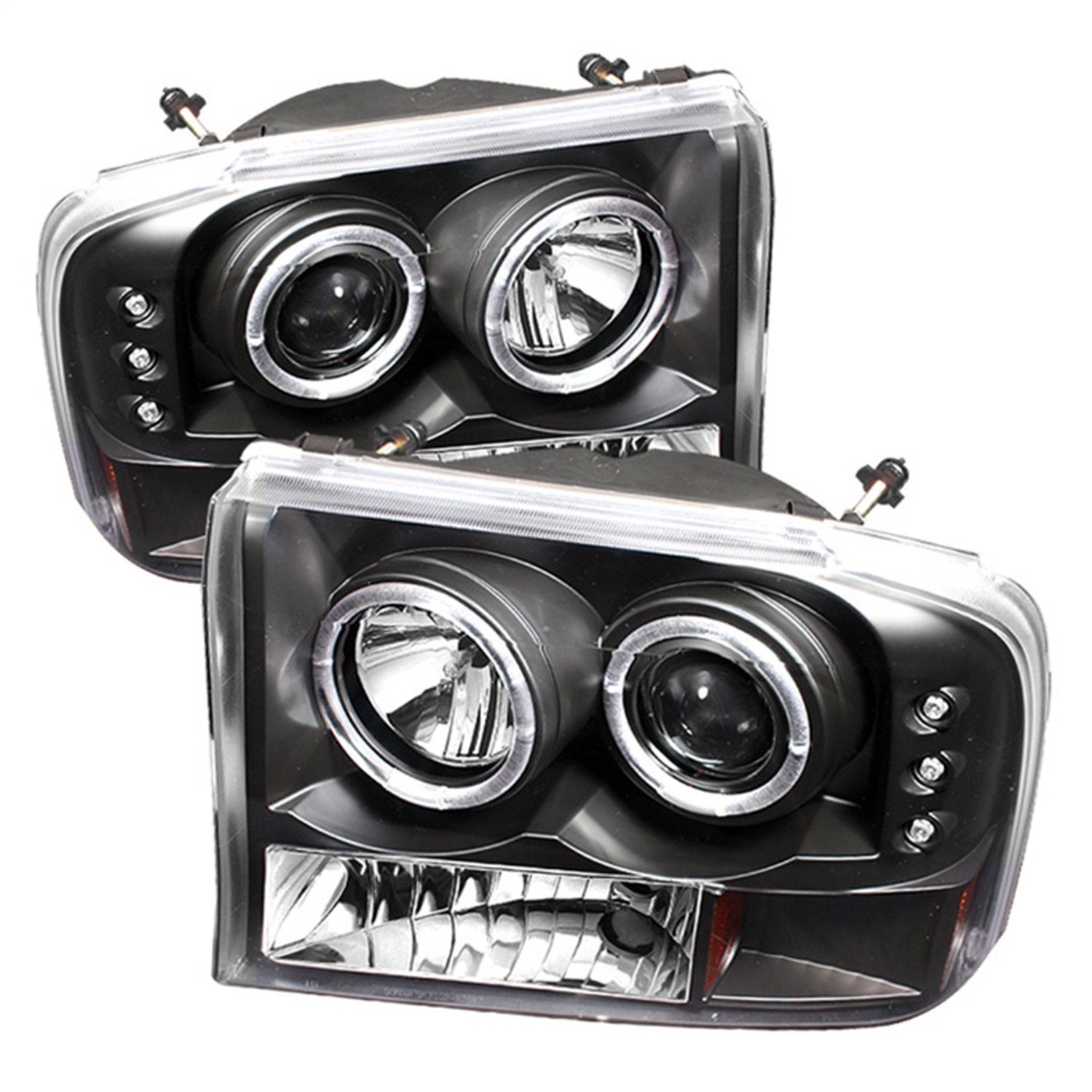 Spyder 5010339 - Ford F250 Super Duty 99-04 Projector Version 2 LED Halo LED Blk PRO-YD-FF25099-1P-G2-BK