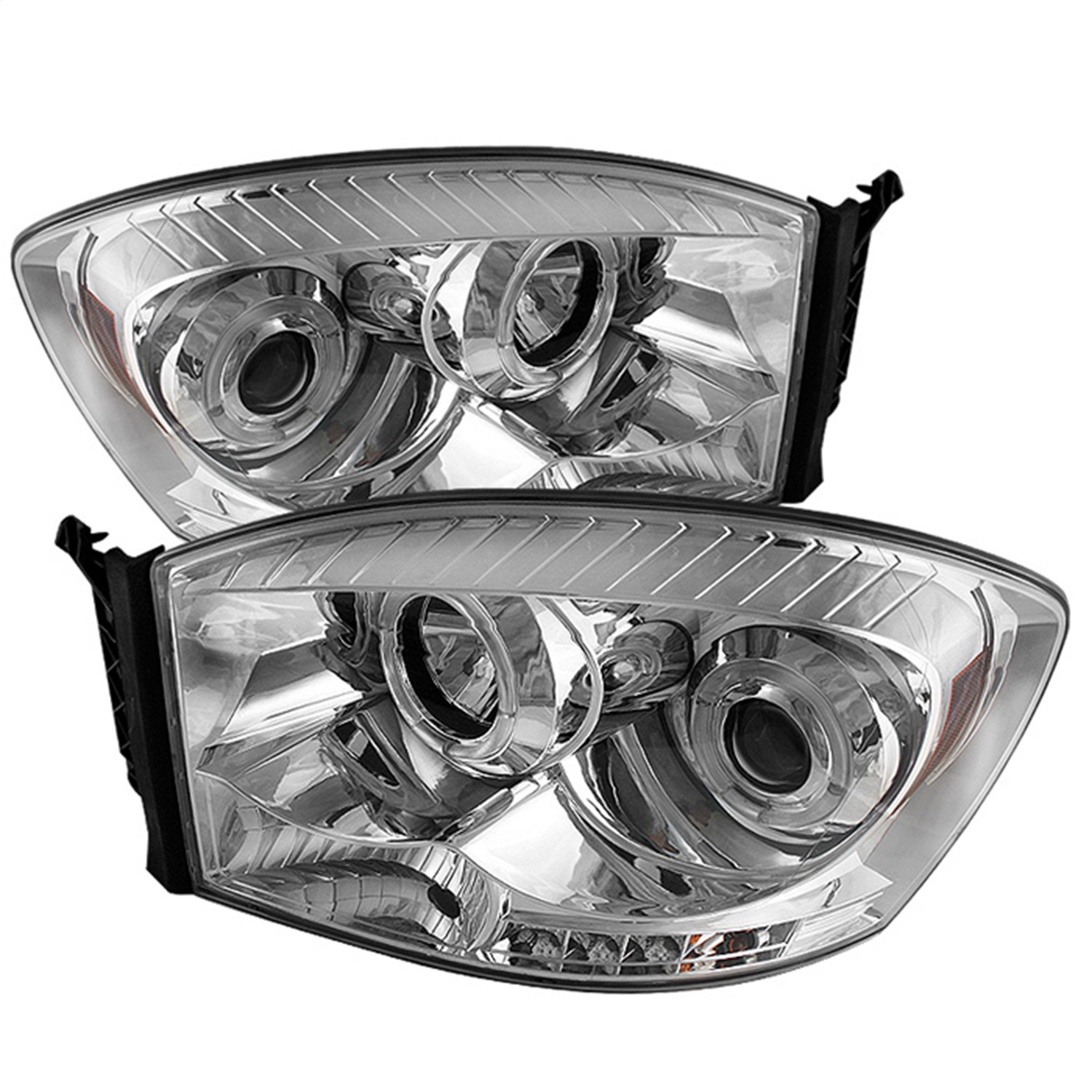 Spyder 5010018 - Dodge Ram 1500 06-08/Ram 2500 06-09 Projector Headlights LED Halo LED Chrm PRO-YD-DR06-HL-C