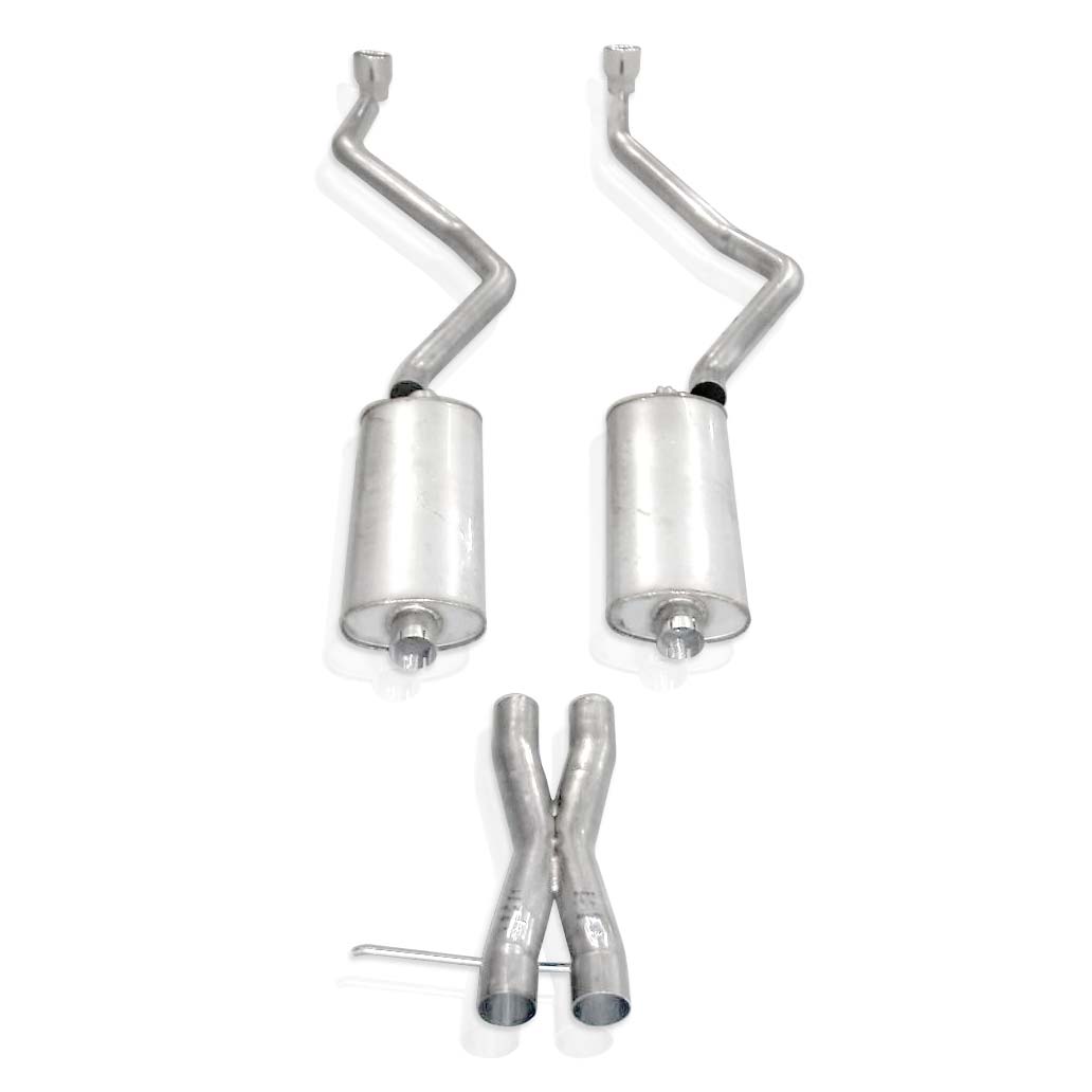 Stainless Works CTTHTD - 2007-14 Chevy Tahoe And Yukon LT 2-1/2in Exhaust X-Pipe Chambered Mufflers Tips Stainless Works CTTHTD - 2007-14 Chevy Tahoe And Yukon LT 2-1/2in Exhaust X-Pipe Chambered Mufflers Tips