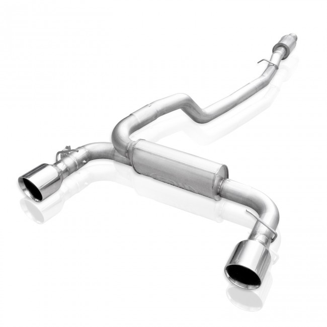 Stainless Works FCRS16CB - 2016-18 Ford Focus RS 3in Catback Vintage Round Muffler 5in Tips