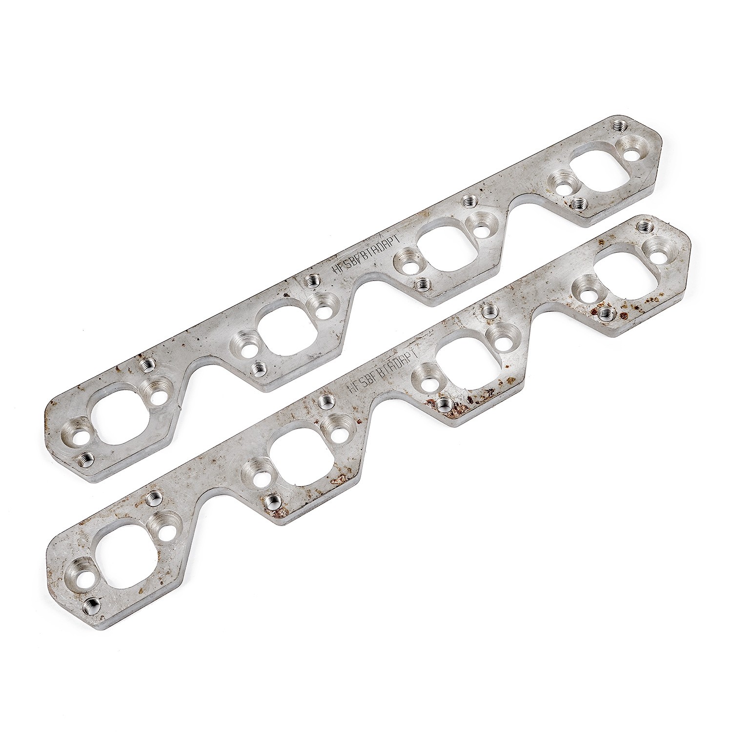 Stainless Works HFSBFBTADAPT - SBF Wide Rectangular Port Header Adapter 304SS Exhaust Flanges 1-7/8in-2in Primaries Stainless Works HFSBFBTADAPT - SBF Wide Rectangular Port Header Adapter 304SS Exhaust Flanges 1-7/8in-2in Primaries