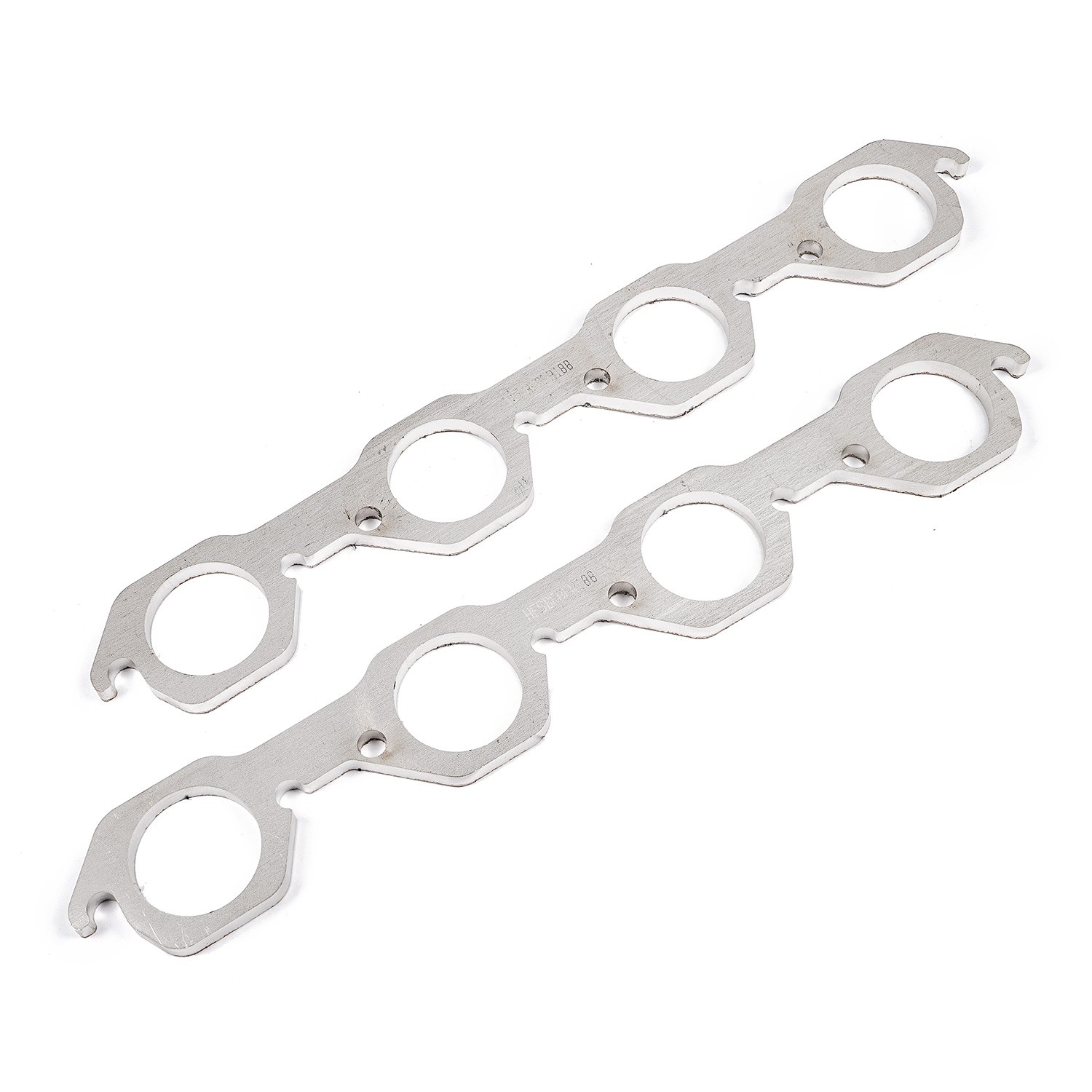 Stainless Works HFSBFAFR200 - Small Block Ford AFR 225 Head Round Port Header 304SS Exhaust Flanges 2in Primaries