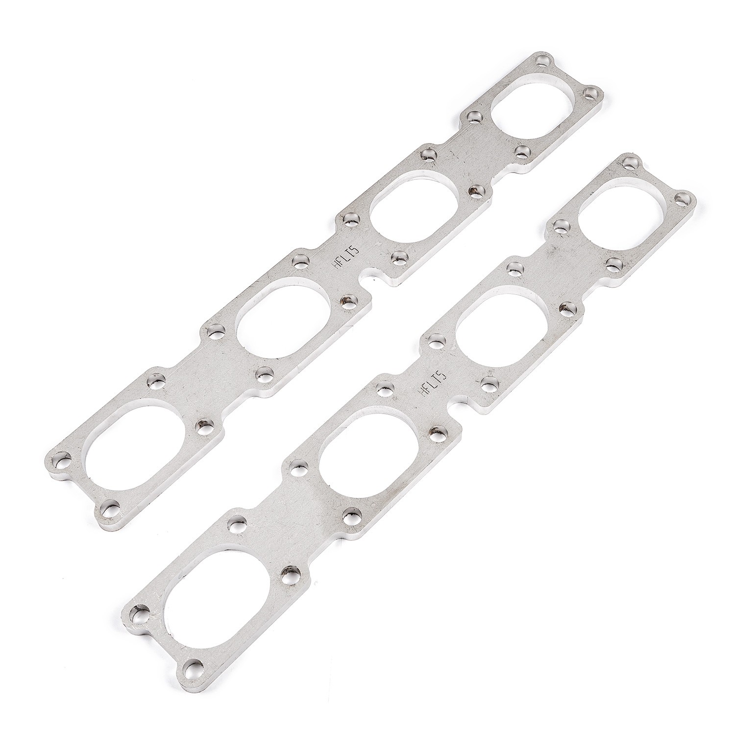 Stainless Works HFLT5 - Chevrolet LT5 Flat Rectangular Port Header 304SS Exhaust Flanges 2in Primaries
