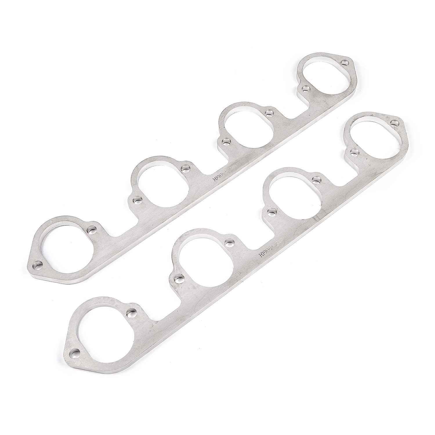 Stainless Works HFBBF1225 - Big Block Ford Flat Tall Oval Port Header 304SS Exhaust Flanges 2-1/4in Primaries