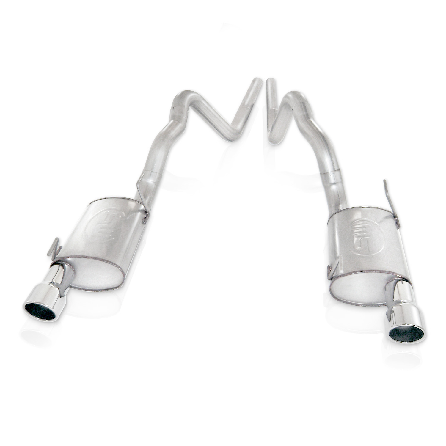 Stainless Works M08GTL - 2007-10 Shelby GT500 3in Catback X-Pipe S-Tube Mufflers