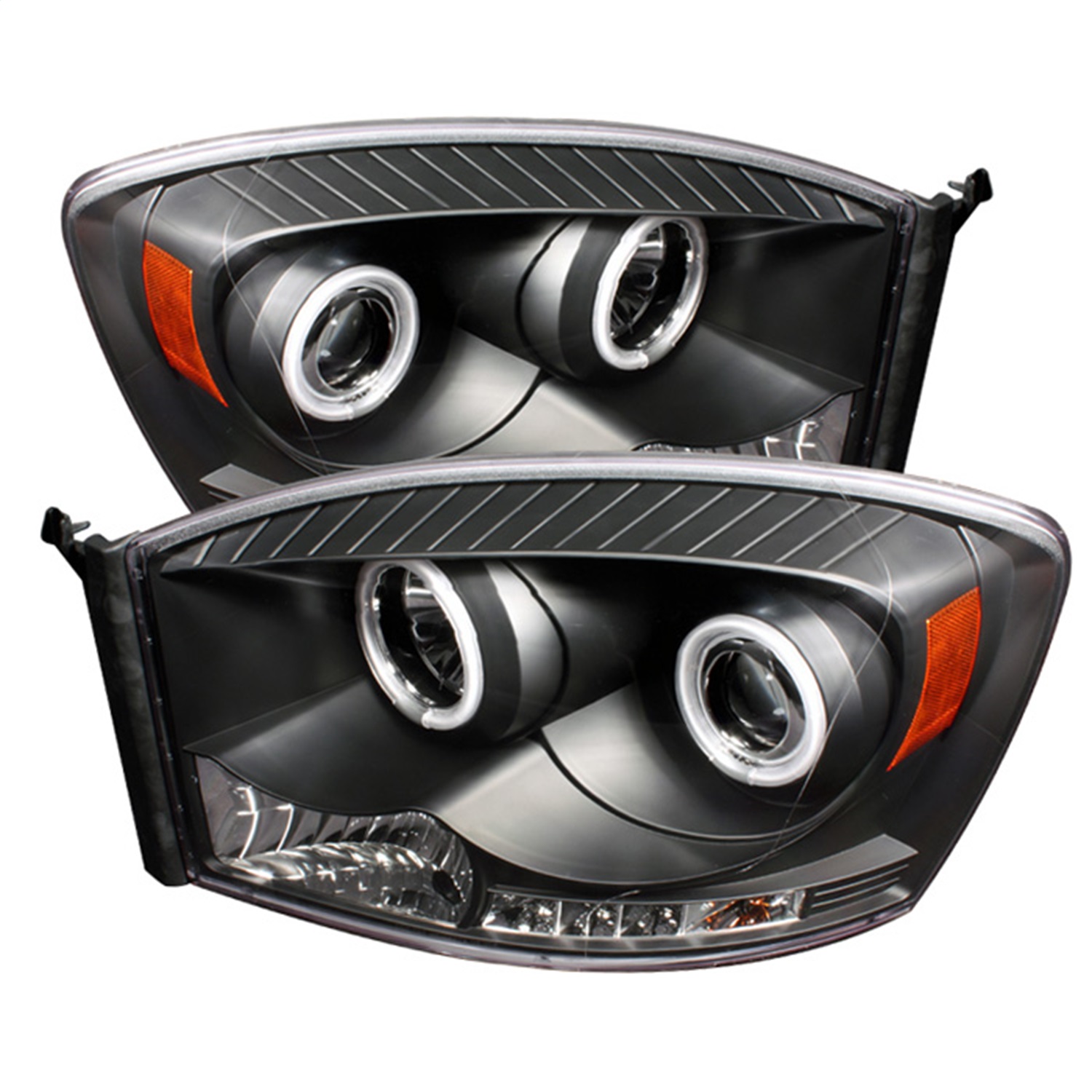 Spyder 5030061 - Dodge Ram 1500 06-08 06-09 Projector Headlights CCFL Halo LED Blk PRO-YD-DR06-CCFL-BK Spyder 5030061 - Dodge Ram 1500 06-08 06-09 Projector Headlights CCFL Halo LED Blk PRO-YD-DR06-CCFL-BK