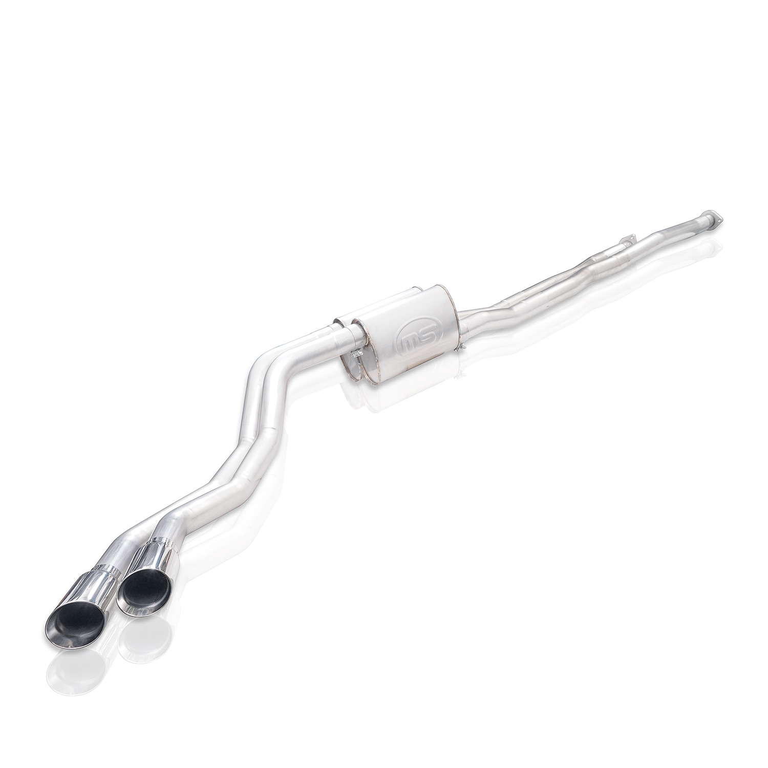 Stainless Works TOYT14CBR - 2014+ Toyota Tundra 5.7L Redline Series Cat-Back Exhaust w/Polished Tips