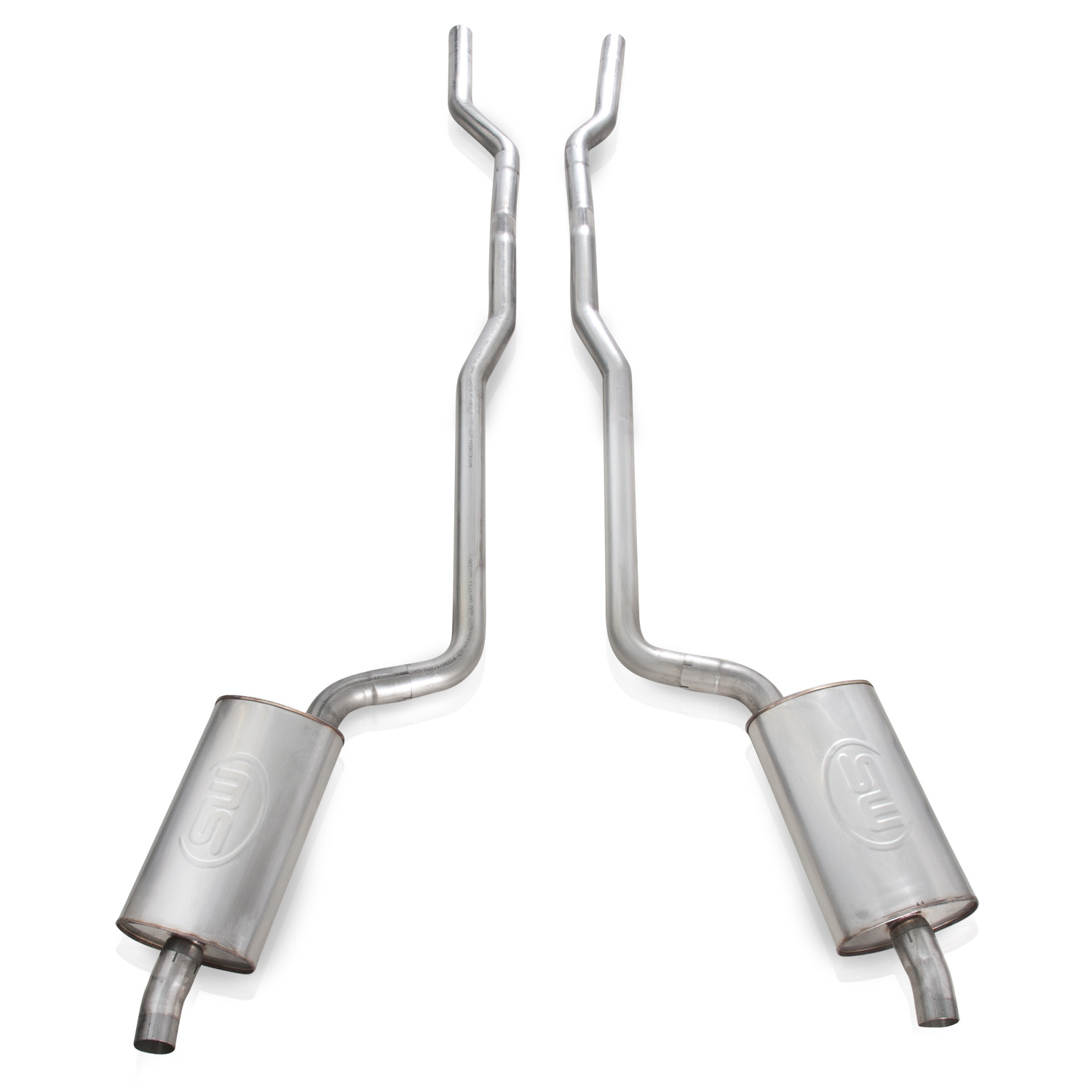 Stainless Works V6872SW - 1968-72 Corvette Exhaust SB 2-1/2in Factory Style Mufflers Stainless Works V6872SW - 1968-72 Corvette Exhaust SB 2-1/2in Factory Style Mufflers