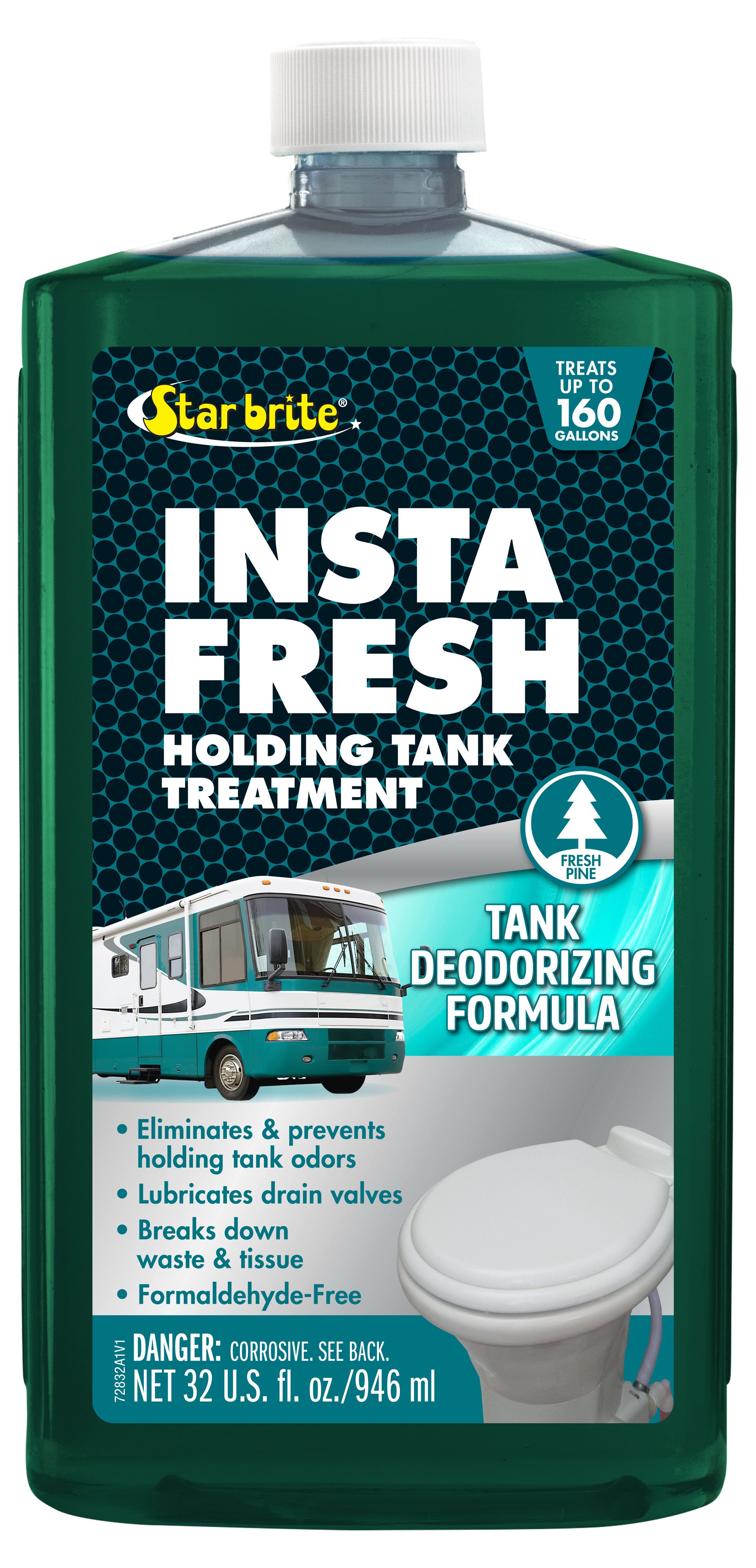 Star brite 072832 - Instafresh Holding Tank Treatment – Fresh Pine Scent - 32 OZ