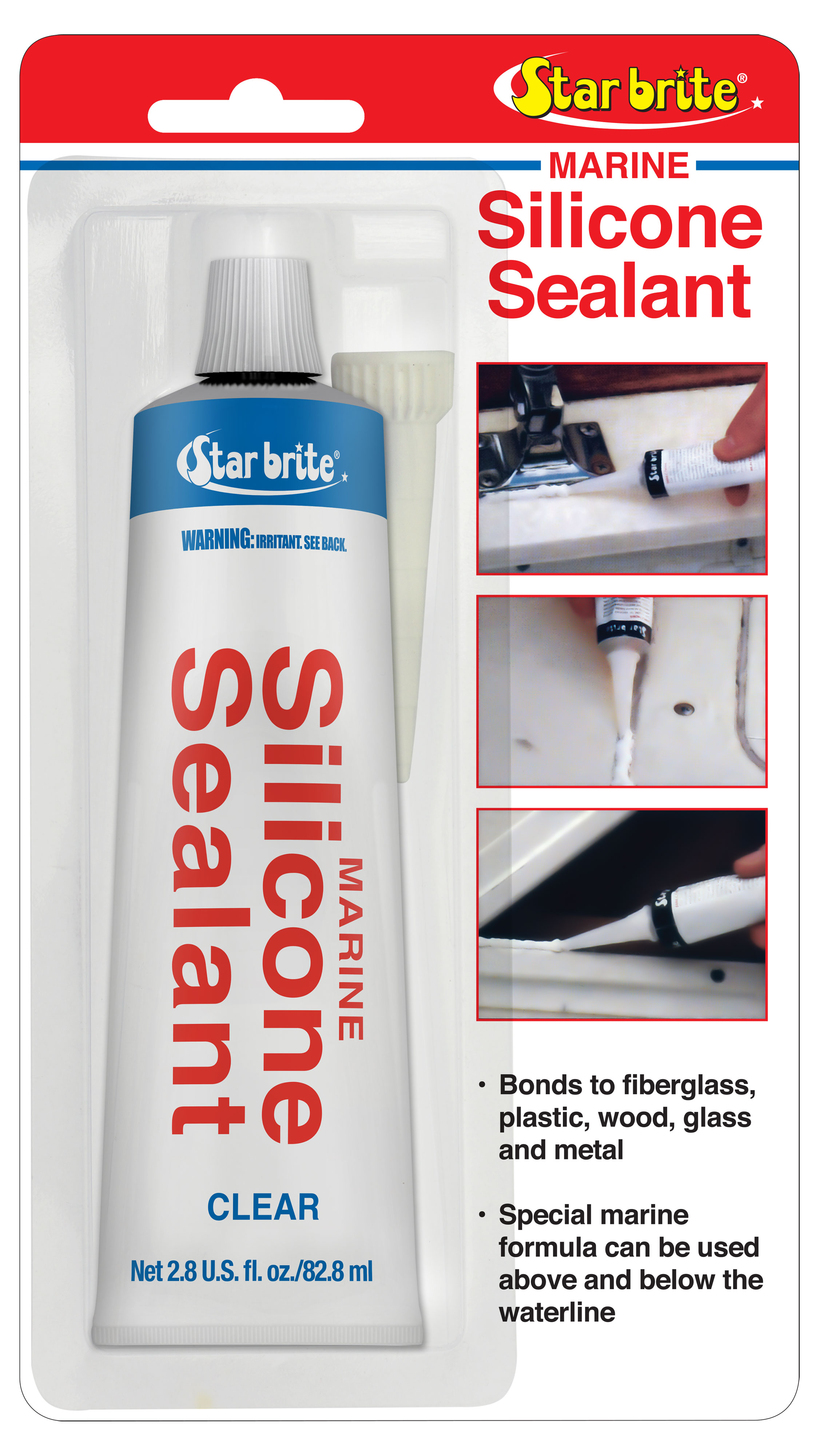 Star brite 082102P - Silicone Sealant Clear 2.8 OZ