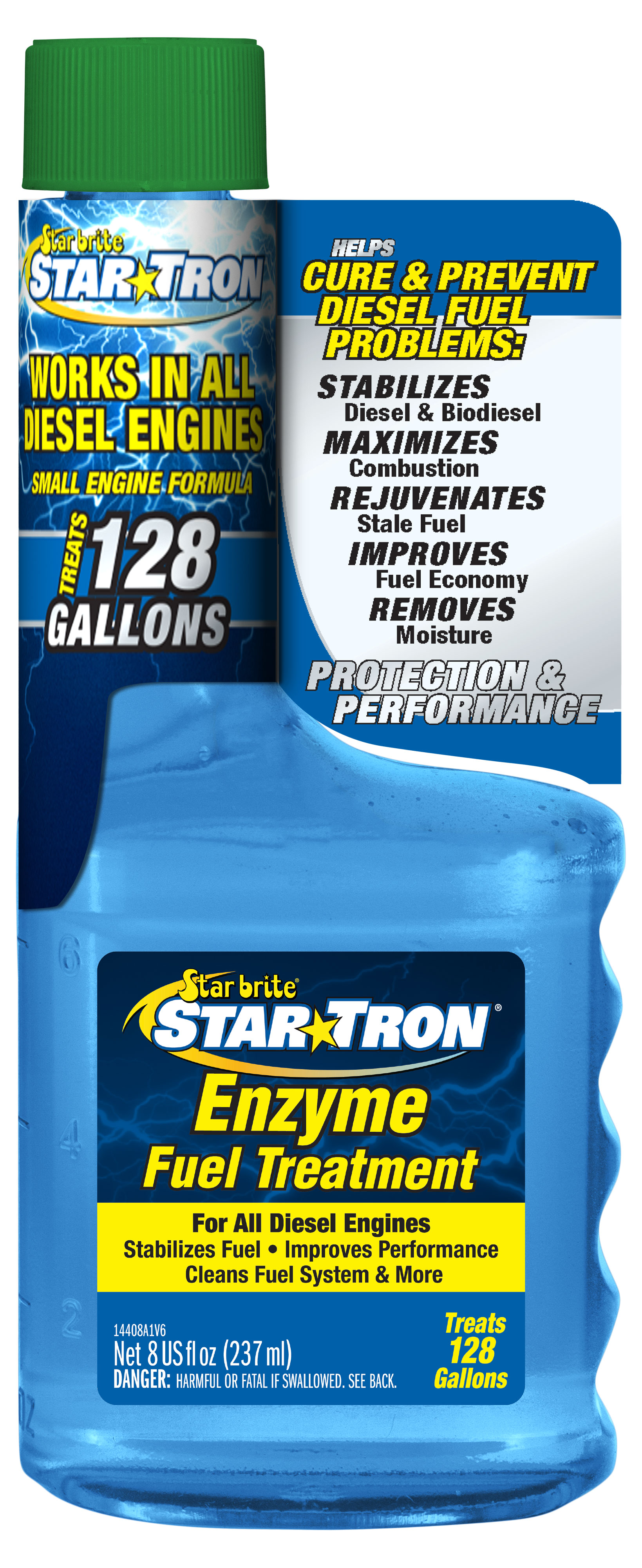 Star brite 14408 - Star Tron Enzyme Fuel Treatment - Diesel Automotive Formula - 8 OZ