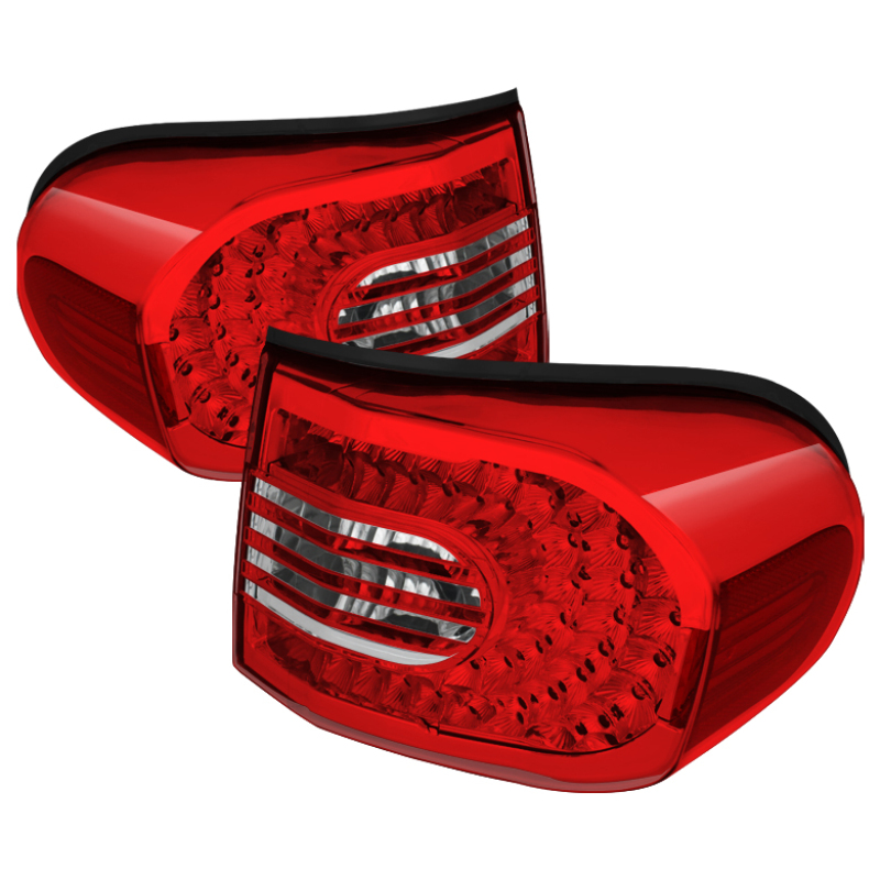 Spyder 5070593 - Xtune Toyota Fj Cruiser 07-14 LED Tail Lights Red/Clear ALT-CL-TFJ07-LED-RC