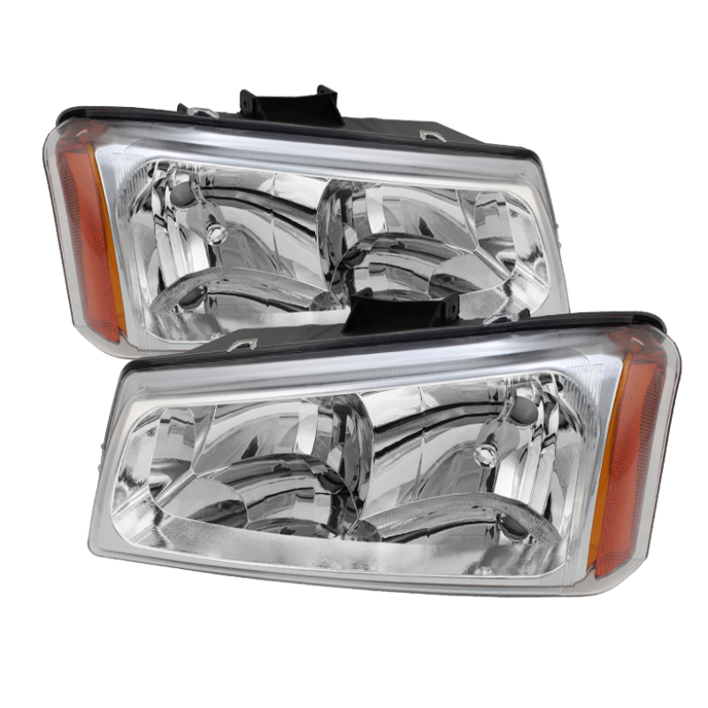 Spyder 5072252 - Xtune Chevy Silverado 1500/2500/3500 03-06 Crystal Headlights Chrome HD-JH-CSIL03-C-AM Spyder 5072252 - Xtune Chevy Silverado 1500/2500/3500 03-06 Crystal Headlights Chrome HD-JH-CSIL03-C-AM