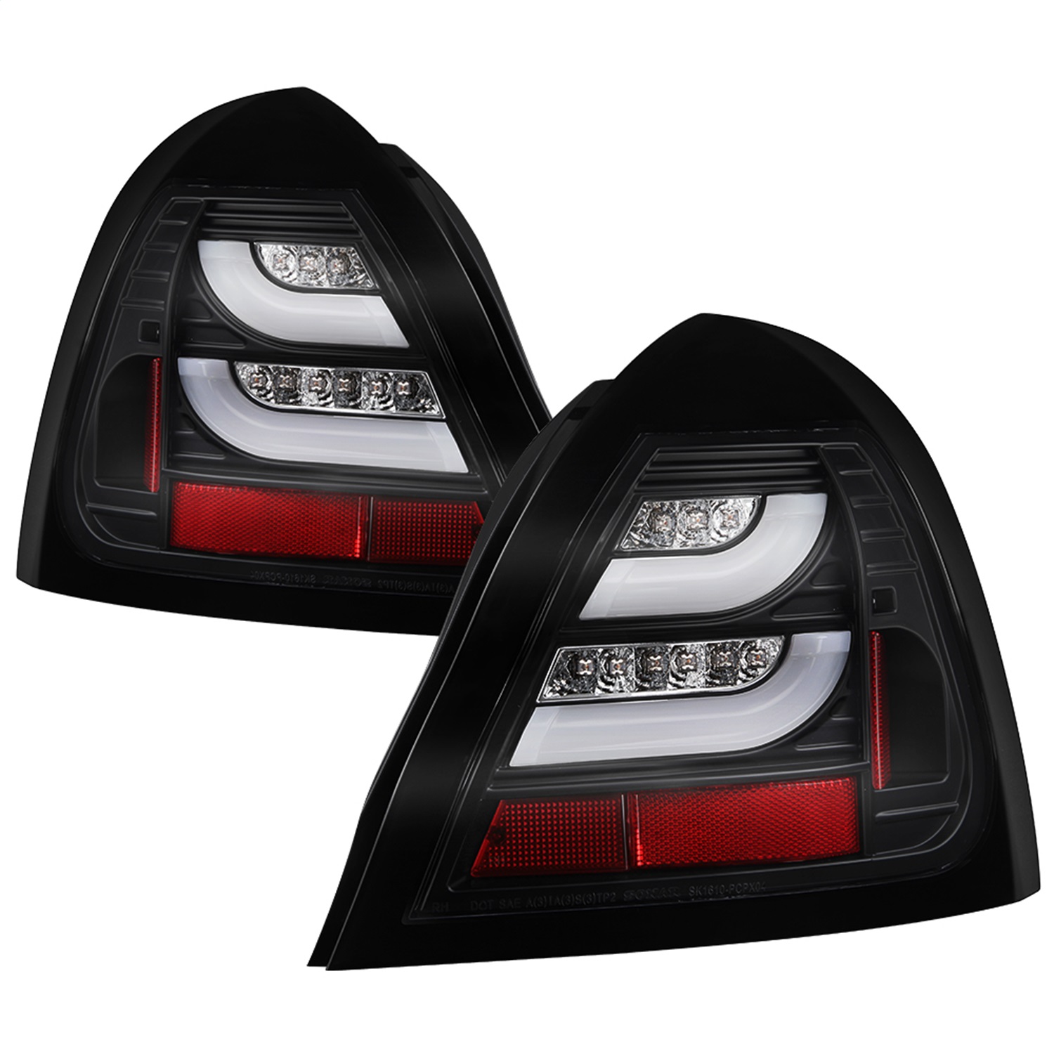 Spyder 5075581 - Pontiac Grand Prix 04-08 Light Bar LED Tail Light Black ALT-YD-PGP04-LED-BK