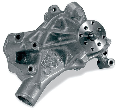 Stewart 23113 - Water Pump - Mechanical - Stage 2 - 5/8 in Pilot - Long Design - Aluminum - Natural - Small Block Chevy - Each