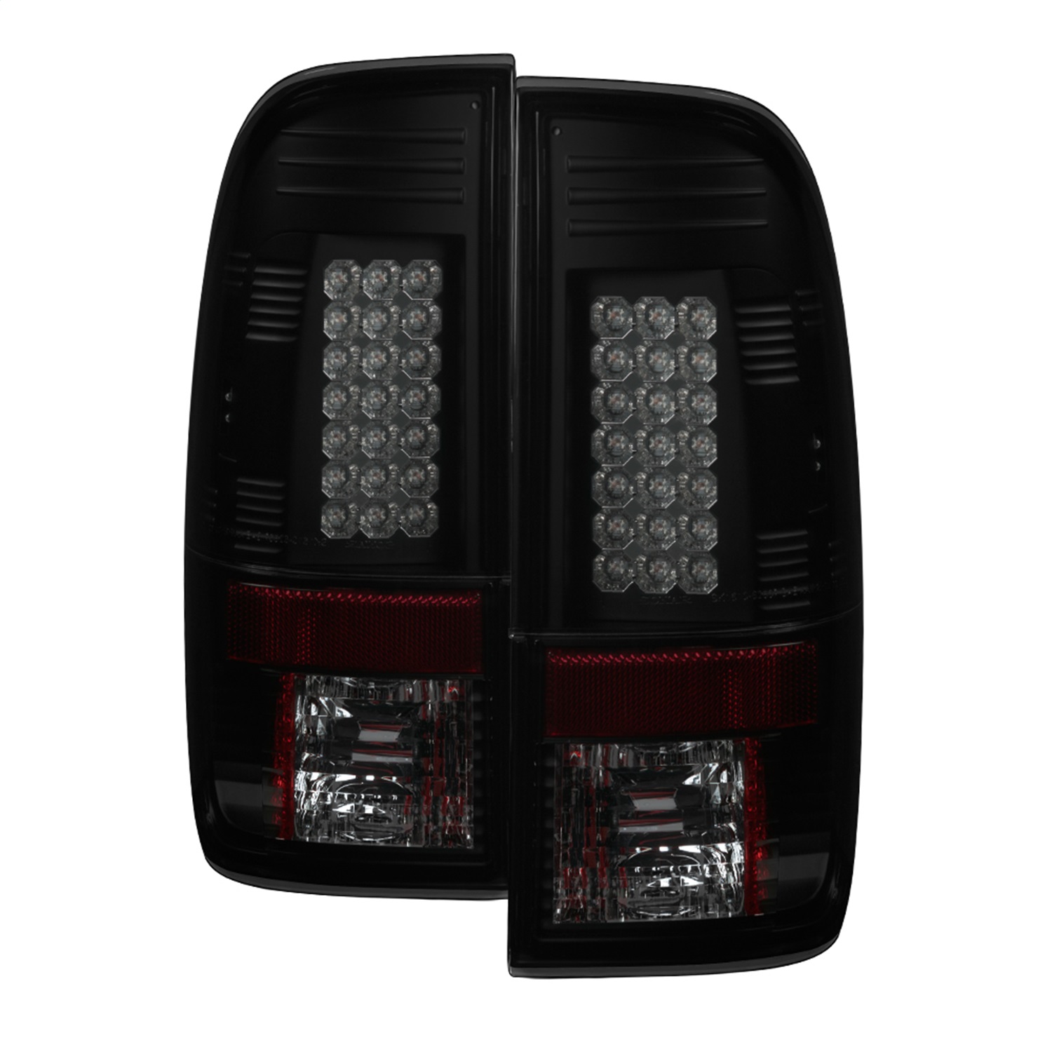 Spyder 5078179 - Ford F150 side 97-03/F250 Super Duty 99-07 LED Tail Lights Blk Smke ALT-YD-FF15097-LED-BSM