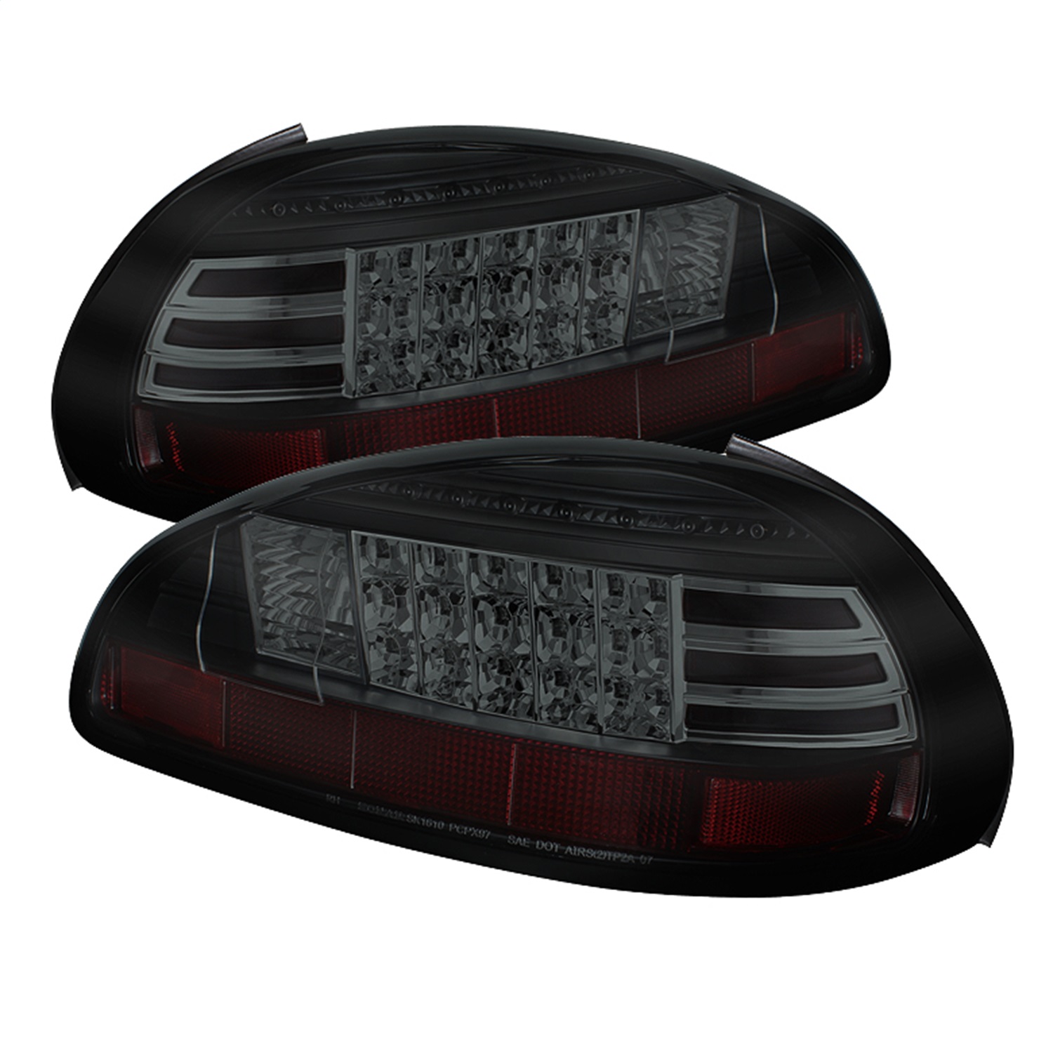 Spyder 5078230 - Pontiac Grand Prix 97-03 LED Tail Lights Black Smoke ALT-YD-PGP97-LED-BSM