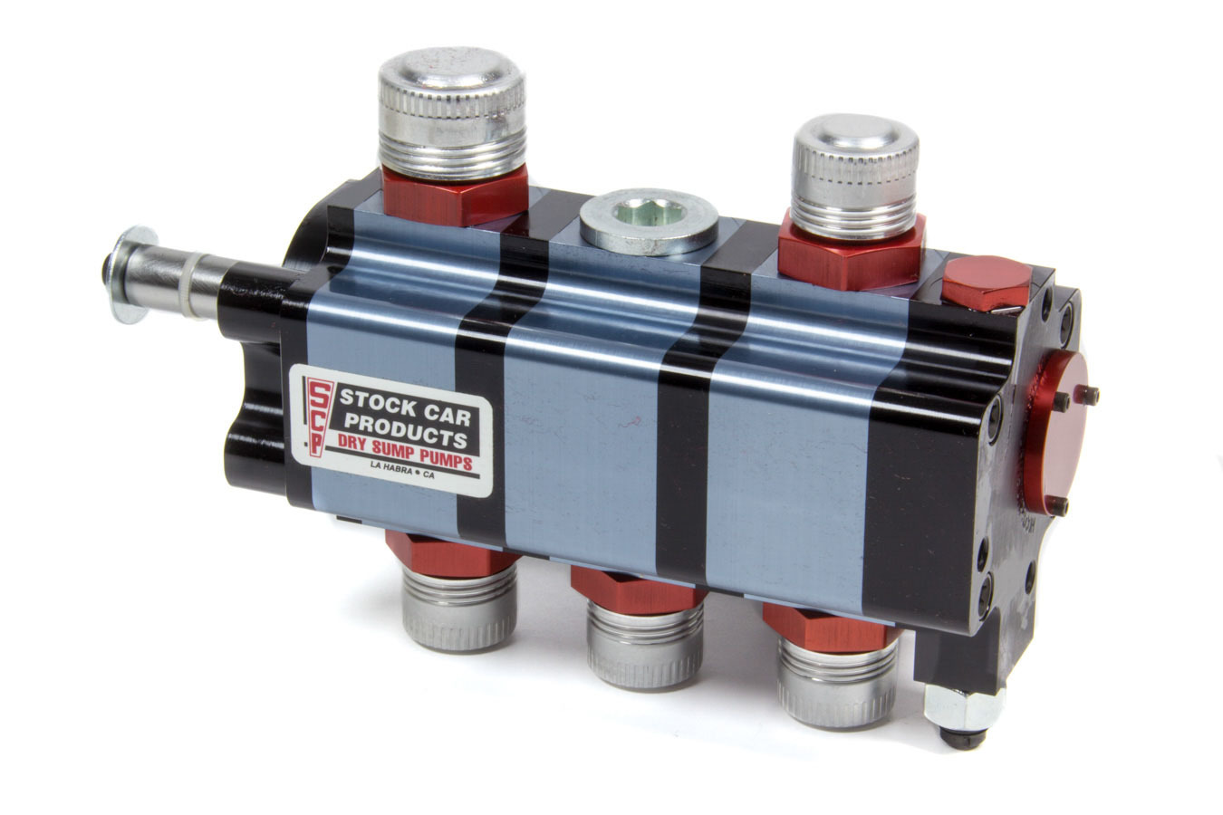Stock Car Prod-Oil Pumps SCP-201B - 3 Stage Dry Sump Pump SBC Engine Mount Stock Car Prod-Oil Pumps SCP-201B - 3 Stage Dry Sump Pump SBC Engine Mount