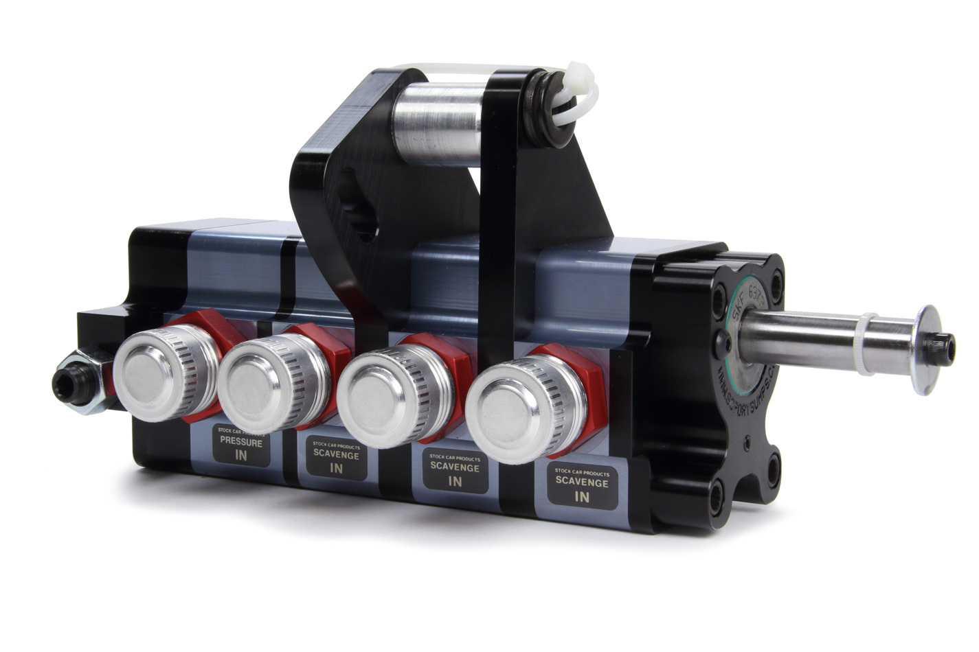 Stock Car Prod-Oil Pumps SCP-204A - 4 Stage Dry Sump Pump SBC Engine Mount Stock Car Prod-Oil Pumps SCP-204A - 4 Stage Dry Sump Pump SBC Engine Mount
