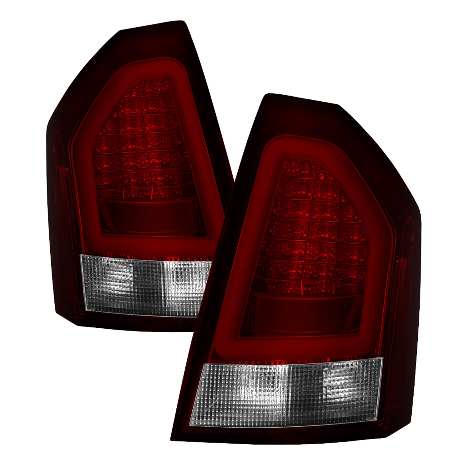 Spyder 5083333 - Chrysler 300 05-07 V2 Light Bar LED Tail Lights - Red Clear ALT-YD-CHR305V2-LED-RC Spyder 5083333 - Chrysler 300 05-07 V2 Light Bar LED Tail Lights - Red Clear ALT-YD-CHR305V2-LED-RC