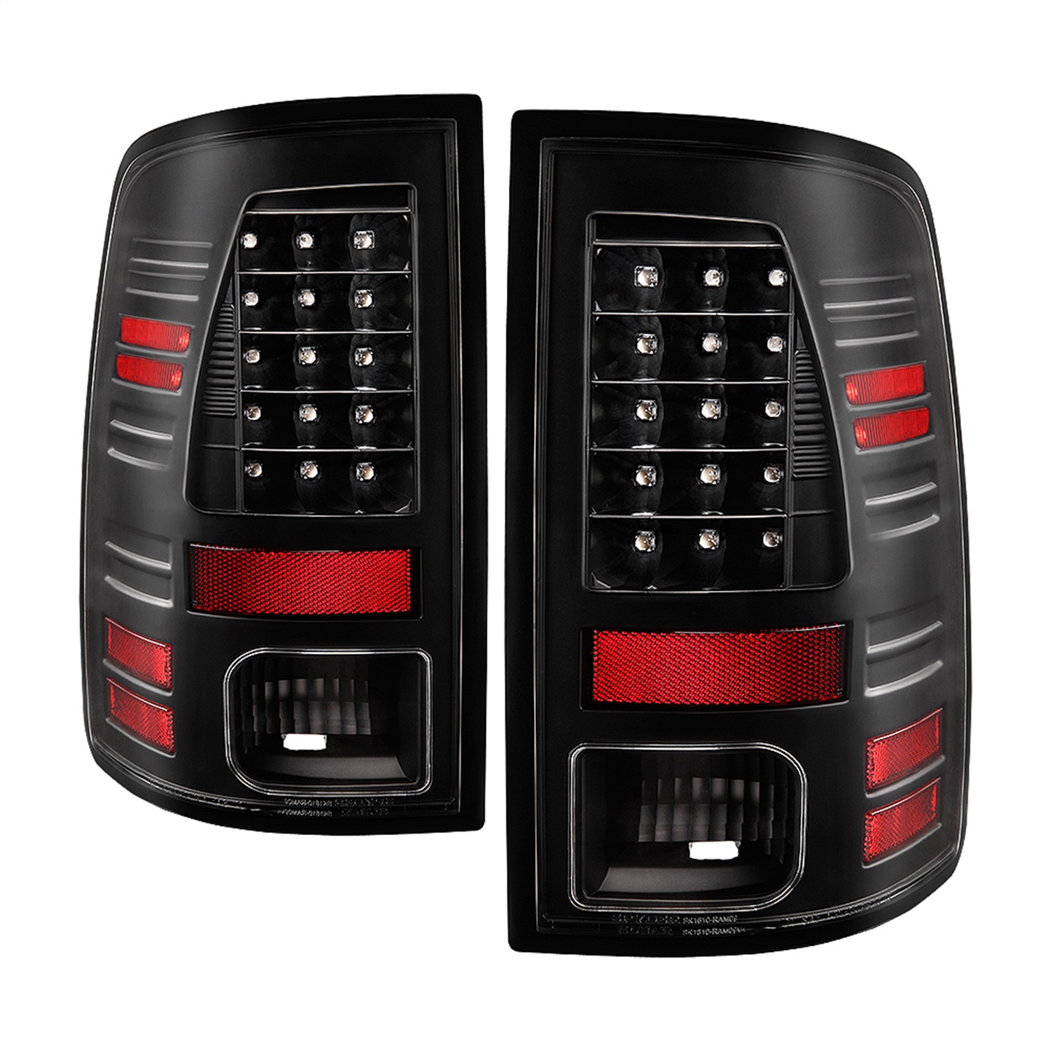 Spyder 5085924 - 13-18 Dodge Ram 2500/3500 LED Tail Lights LED Model Only - All Black (ALT-YD-DRAM13-LED-BKV2) Spyder 5085924 - 13-18 Dodge Ram 2500/3500 LED Tail Lights LED Model Only - All Black (ALT-YD-DRAM13-LED-BKV2)