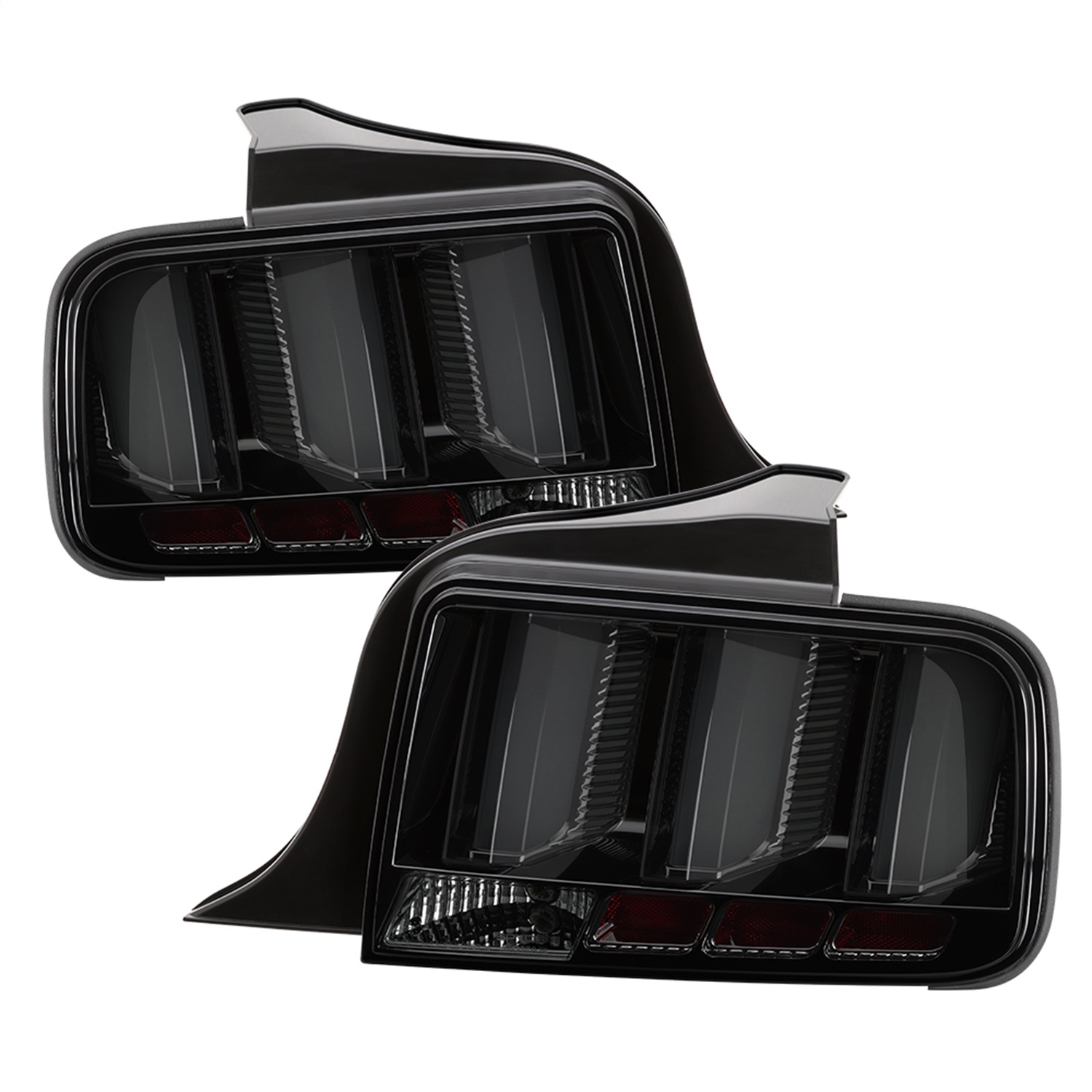 Spyder 5086709 - 05-09 Ford Mustang (White Light Bar) LED Tail Lights - Smoke ALT-YD-FM05V3-LED-SM