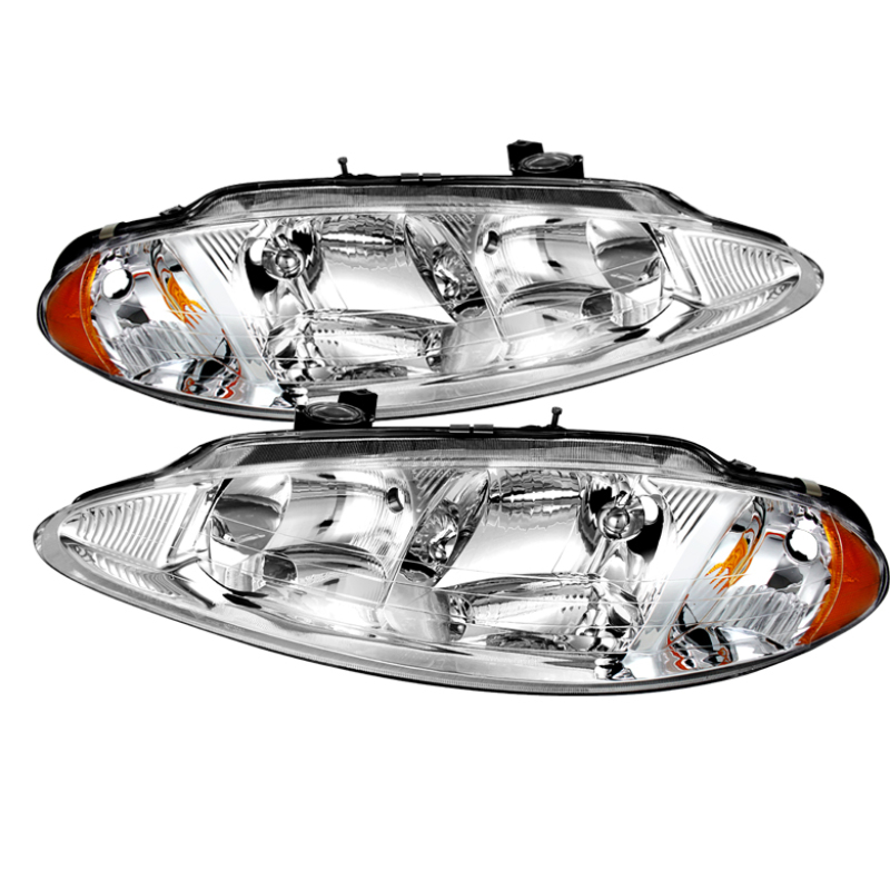 Spyder 9025358 - Xtune Dodge Intrepid 98-04 Crystal Headlights Chrome HD-JH-DIN98-AM-C