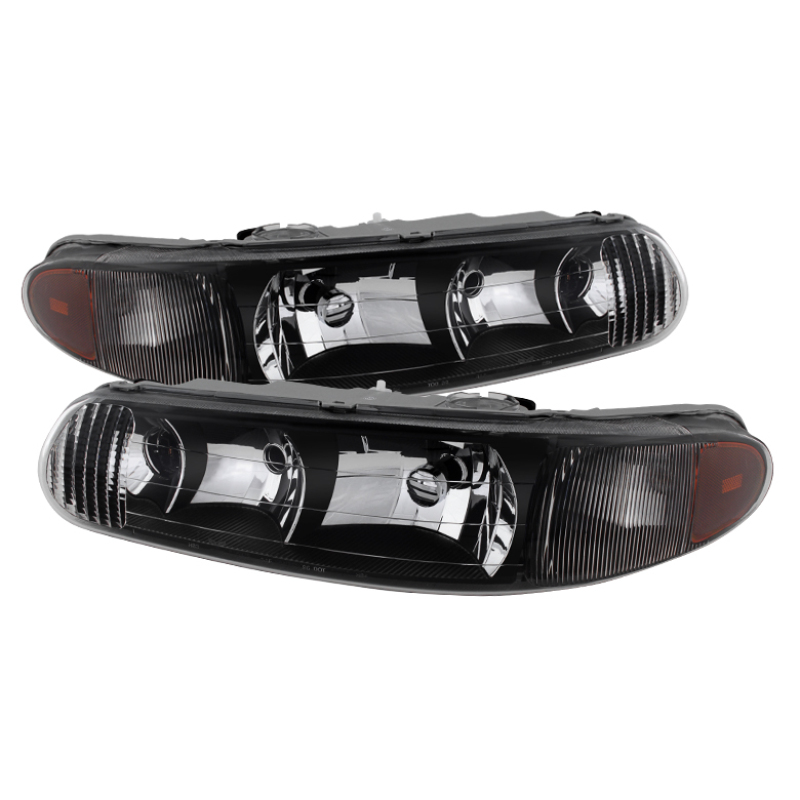 Spyder 9025235 - Xtune Buick Century 97-05 Regal 97-04 Crystal Headlights Black HD-JH-BUCEN97-AM-BK