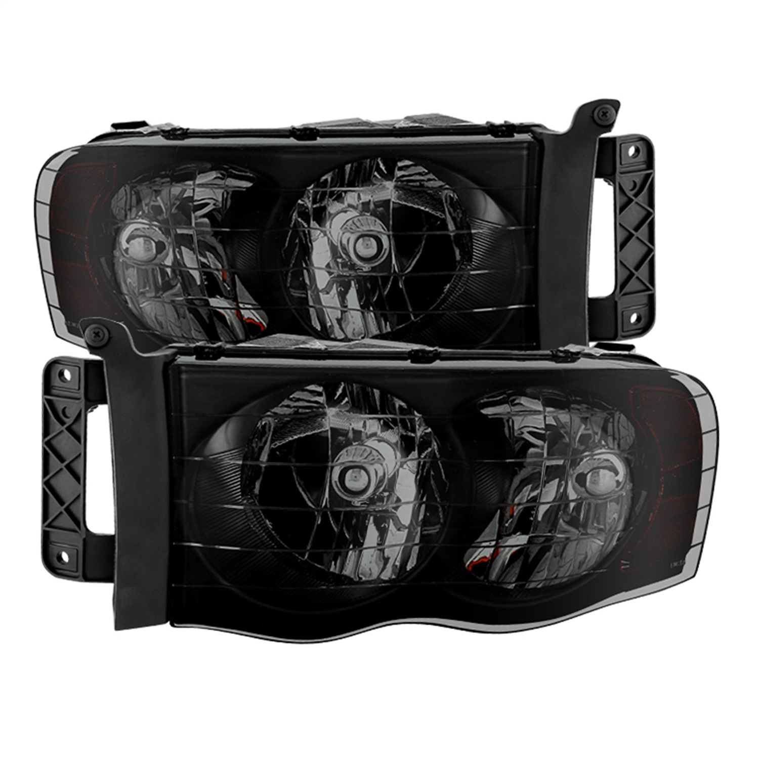 Spyder 9030352 - Xtune Dodge Ram 1500 02-05 Amber Crystal Headlights HD-JH-DR02-AM-BSM