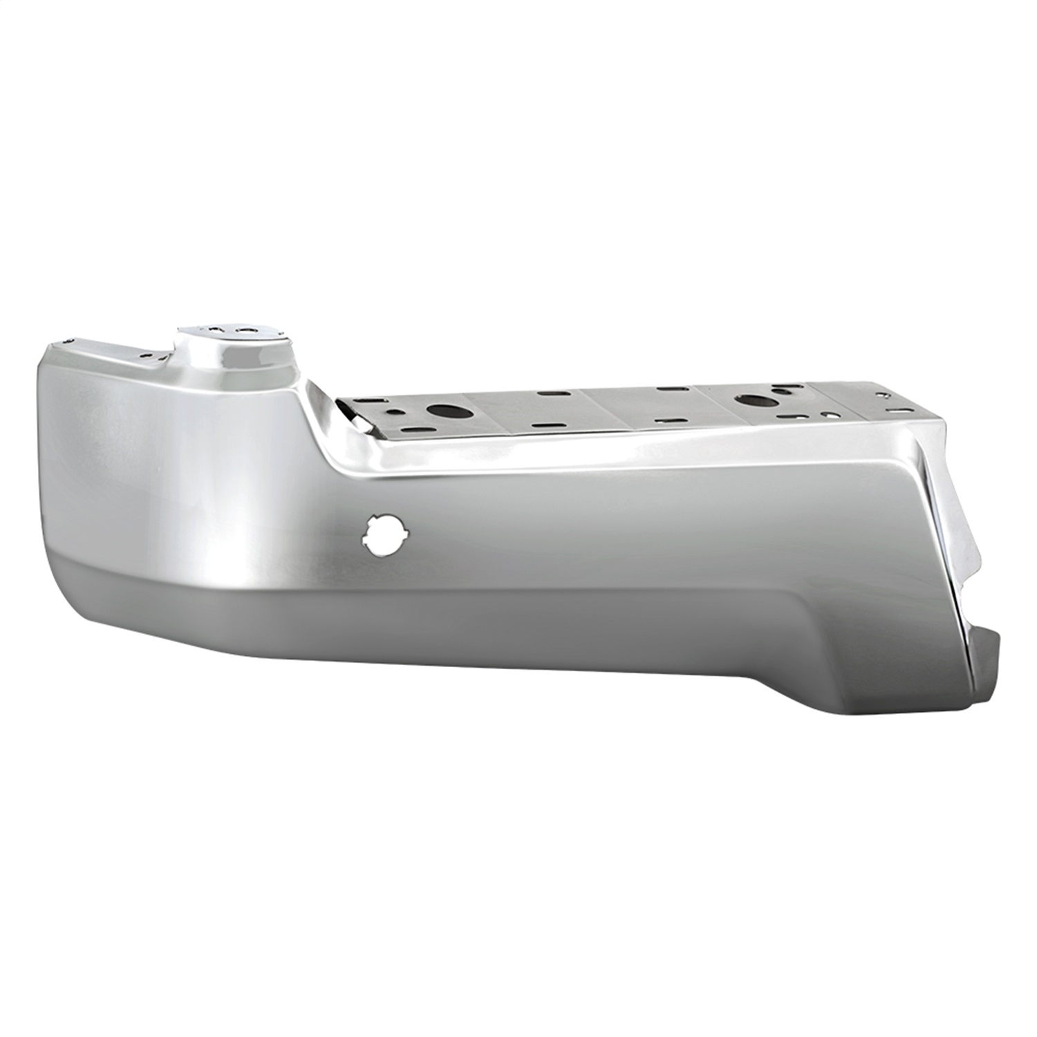 Spyder 9048999 - XTune 17-19 Ford F250/ F350 Rear Left Bumper Cap End w/ Sensor Hole - Chrome RB-FF25017-BEWS-L