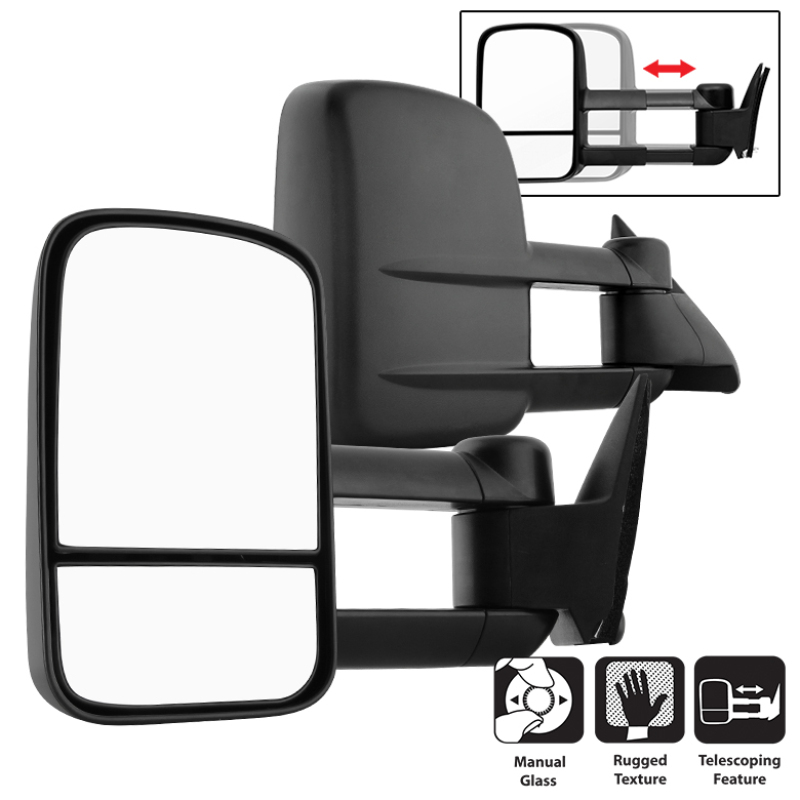 Spyder 9936128 - xTune Chevy C10 88-98 Manual Extendable - Manual Adjust Mirror - SET MIR-CCK88-MA-SET