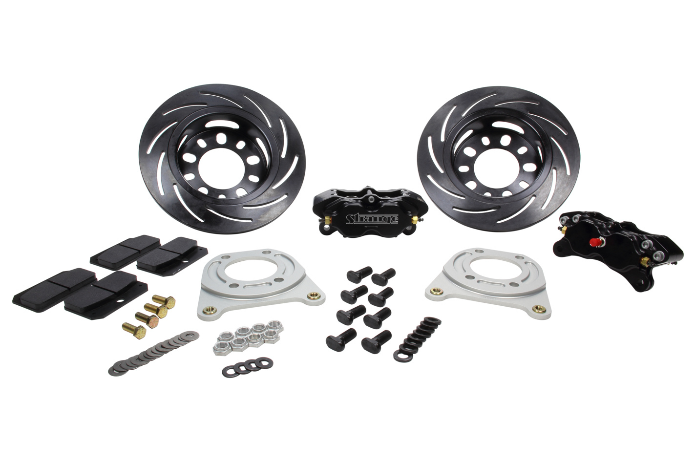 Strange B1707WC - Rear Brake Kit -Big Ford w/2.5in Offset Soft Pads