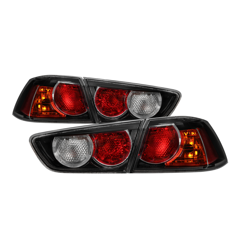 Spyder 9937323 - xTune Mitsubishi Lancer 08-15 OE Style Tail Lights - Black ALT-JH-MLEVO08-OE-BK