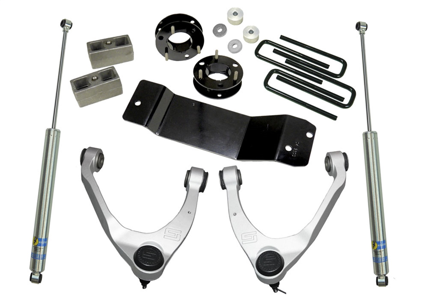 Superlift 3700B - 07-16 Chevy Silv 1500 4WD 3.5in Lift Kit w/ Cast Steel Control Arms & Bilstein Rear Shocks