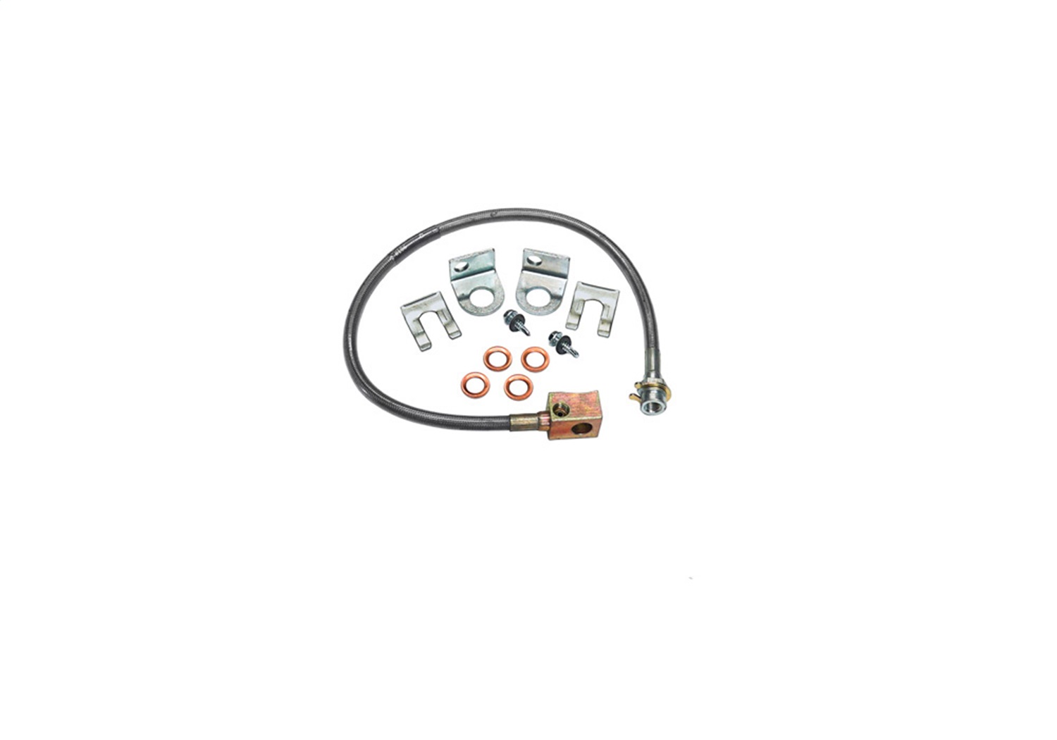 Superlift 91465 - 97-05 Jeep Wrangler TJ w/ 4-6in Lift Kit (Single) Bullet Proof Brake Hose