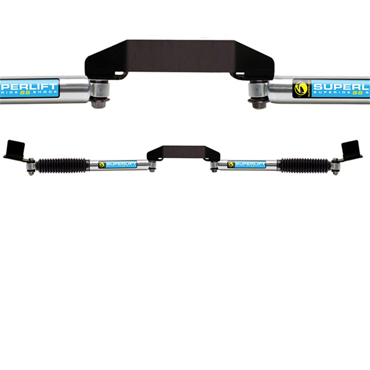 Superlift 92710 - 99-04 Ford F-250/350 4WD Dual Steering Stabilizer Kit - SR SS by Bilstein (Gas)