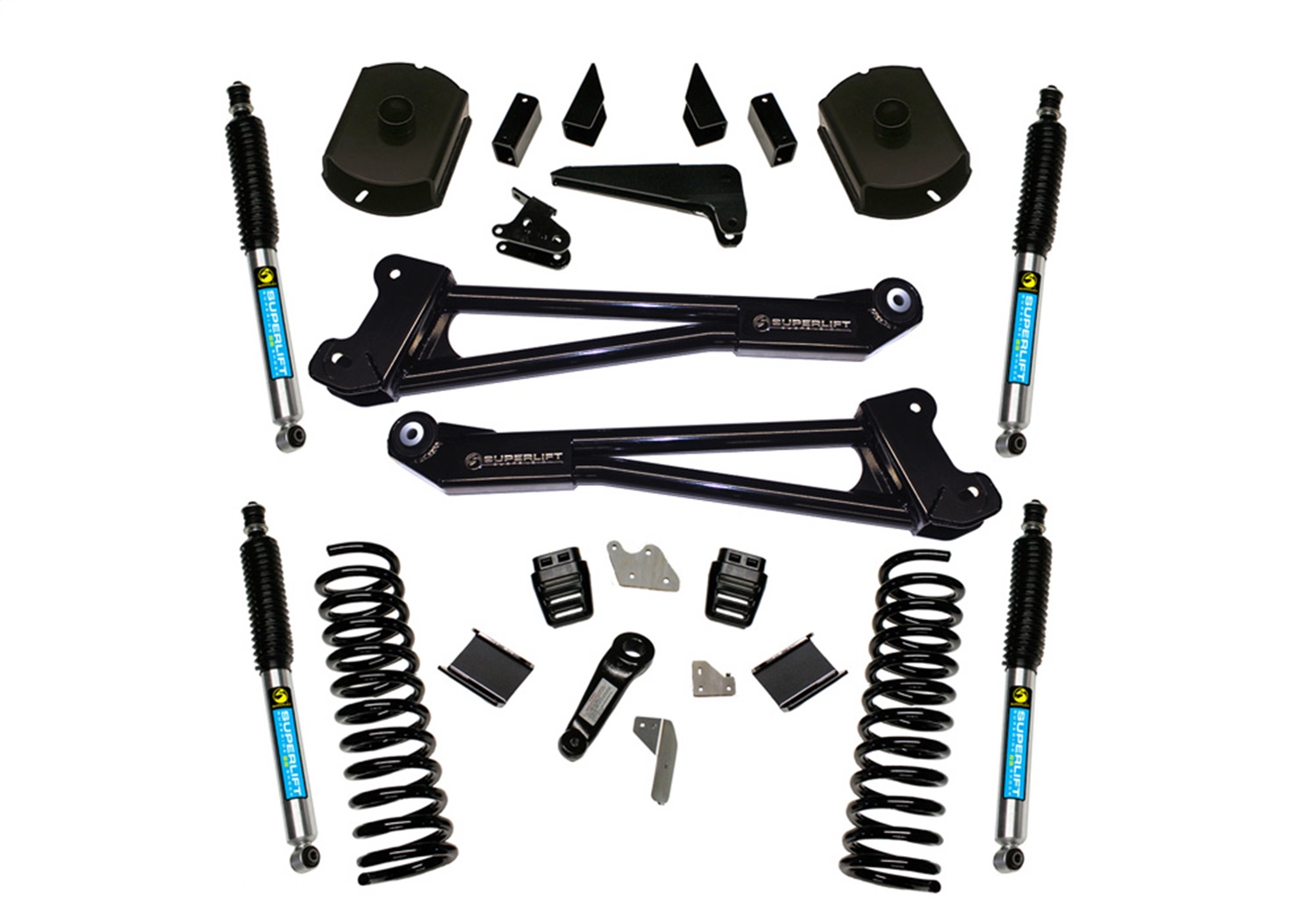 Superlift K125B - 14-18 Dodge Ram 2500 4WD 4in Lift Kit Replacement Radius Arms w/ Bilstein Shocks