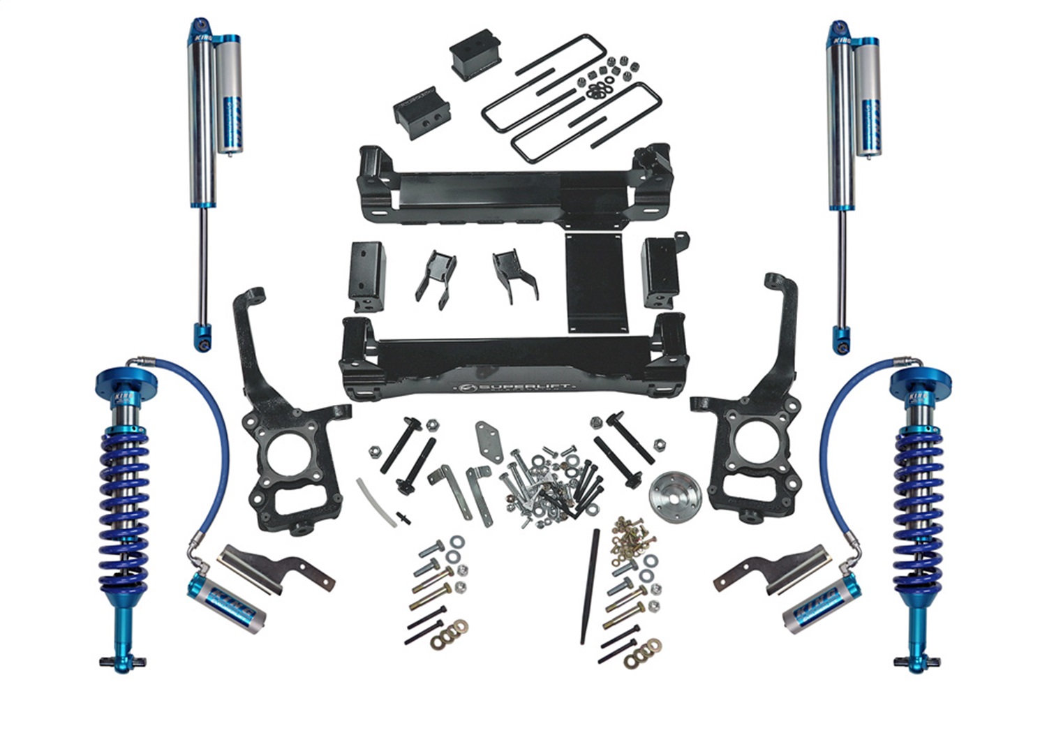 Superlift K128KG - 15-20 Ford F-150 4WD 4.5in Lift Kit w/ King Front Coilovers / King Reservoir Rear Shocks Superlift K128KG - 15-20 Ford F-150 4WD 4.5in Lift Kit w/ King Front Coilovers / King Reservoir Rear Shocks