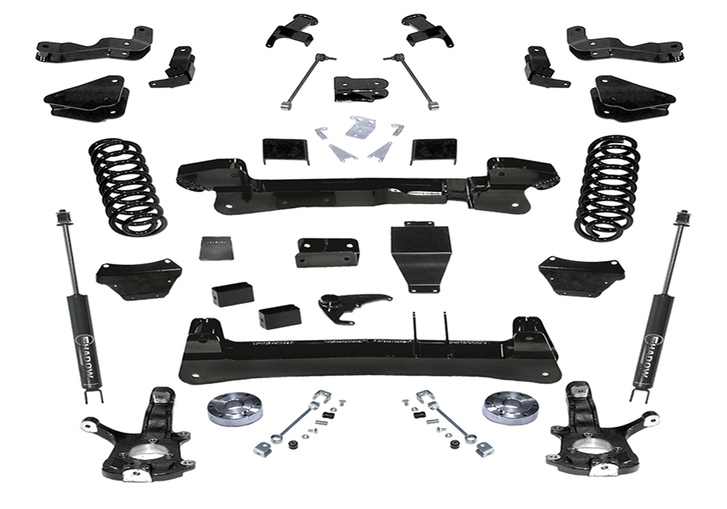 Superlift K123 - 00-06 Chevy Tahoe/GMC Yukon 4WD 6in Lift Kit - Knuckle Kit w/  Shocks