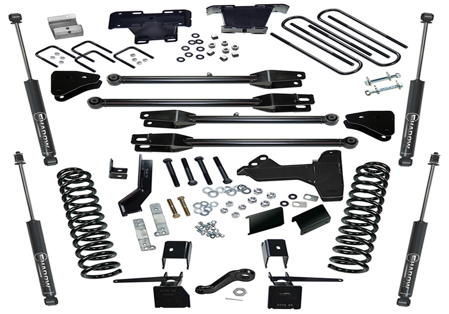 Superlift K171 - 17-19 Ford F-250/F-350 SuperDuty 4WD (Diesel Only) 6in 4-Link Lift Kit &  Shocks