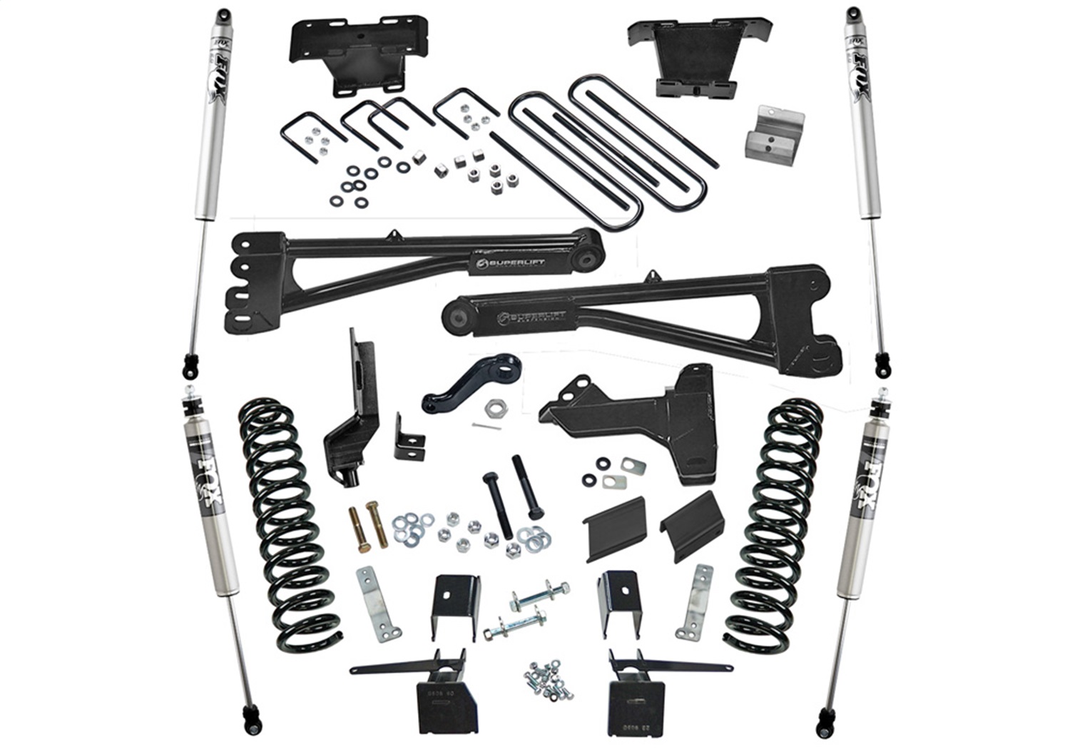 Superlift K169F - 17-20 Ford F-250/F-350 SuperDuty 4WD Diesel 6in Radius Arm Lift Kit w/ Fox 2.0 Shocks