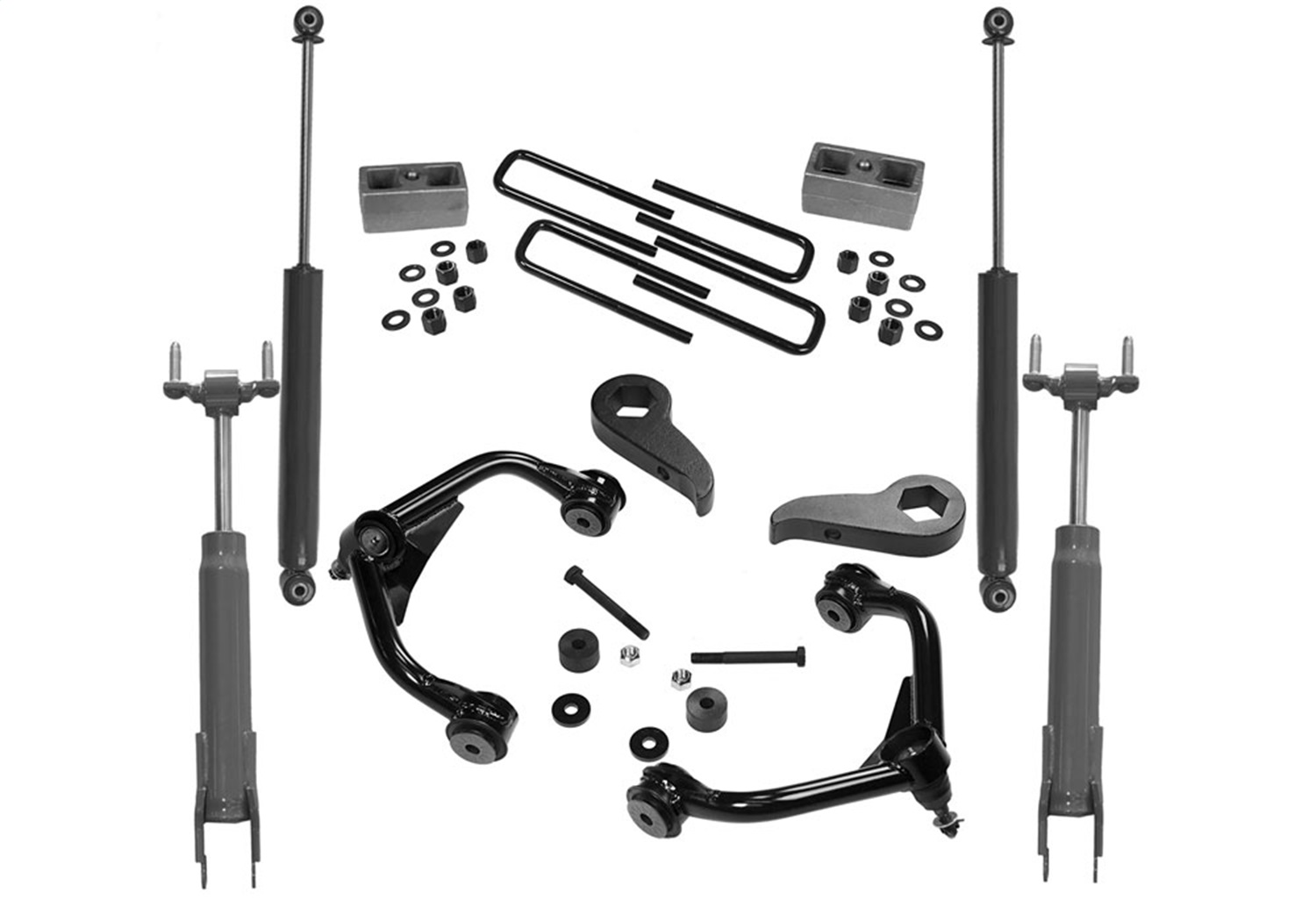 Superlift K1010 - 11-19 Chevy Silv/GMC Sierra 2500 HD 3in Lift Kit w/  Rear Shocks