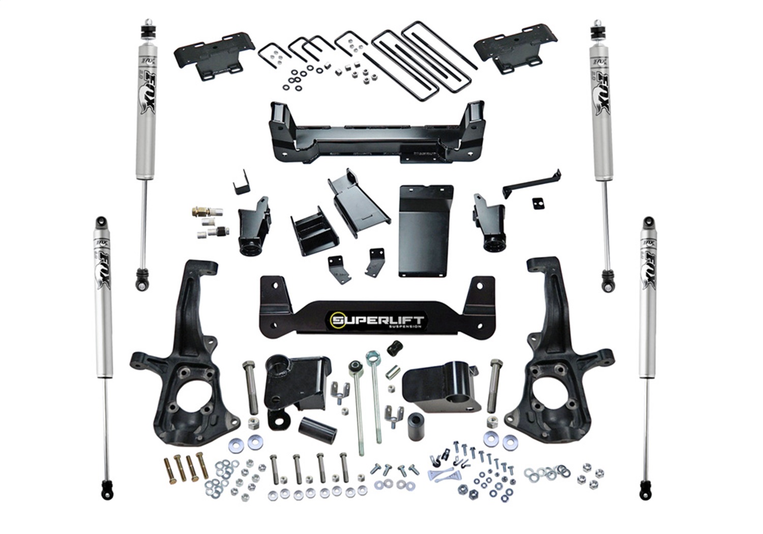 Superlift K150F - 11-19 Chevy Silv 2500HD 6in Lift Kit w/ Fox 2.0 Shocks