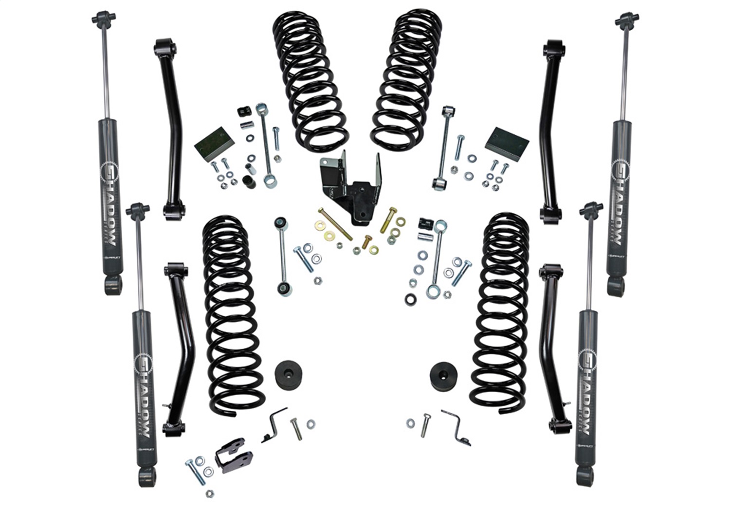 Superlift K192 - 18-20 Jeep Wrangler JL Unlimited 4in Dual Rate Coil Lift Kit w/  Shadow Shocks