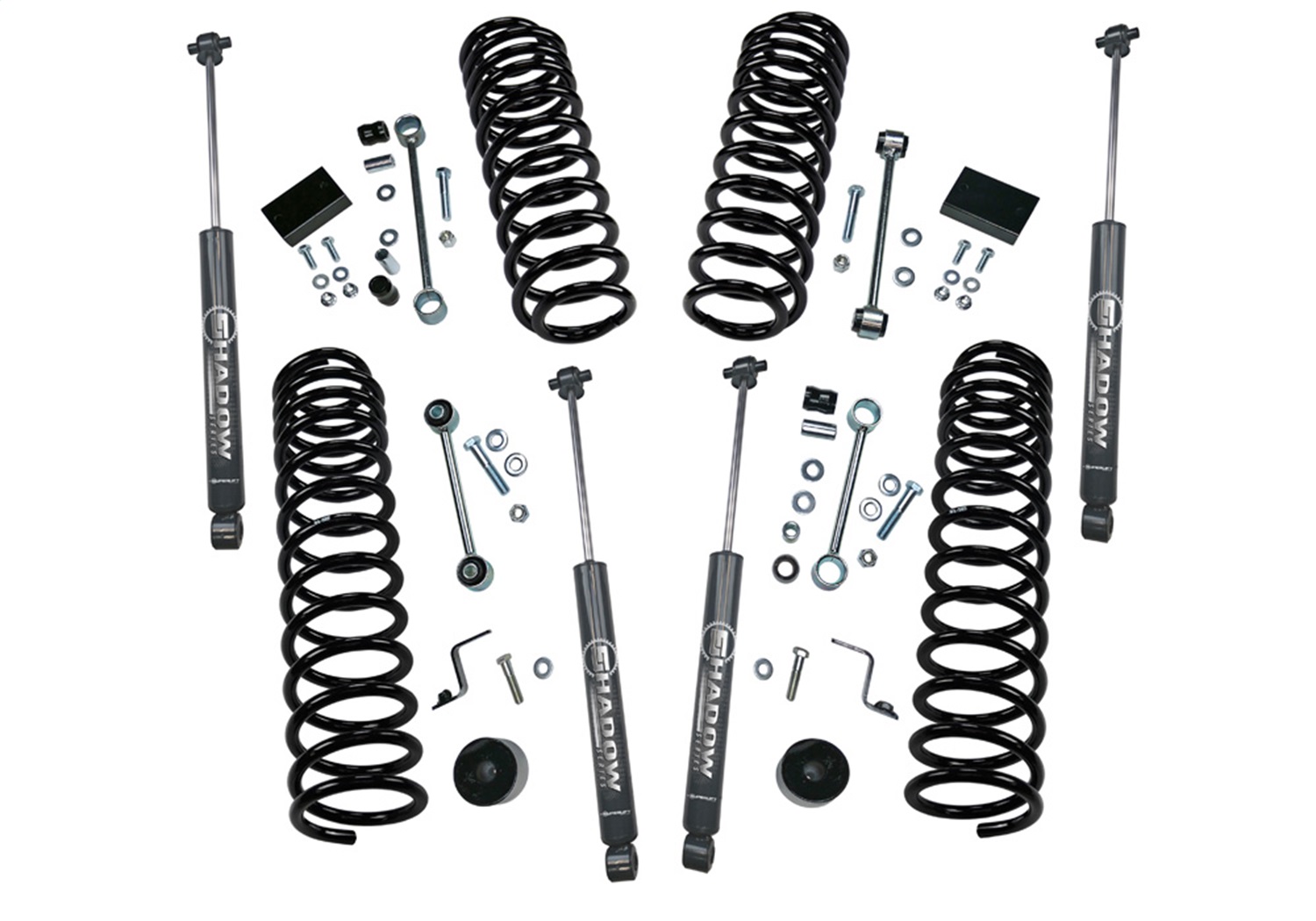 Superlift K190 - 18-20 Jeep Wrangler JL Unlimited 2.5in Dual Rate Coil Lift Kit w/  Shadow Shocks