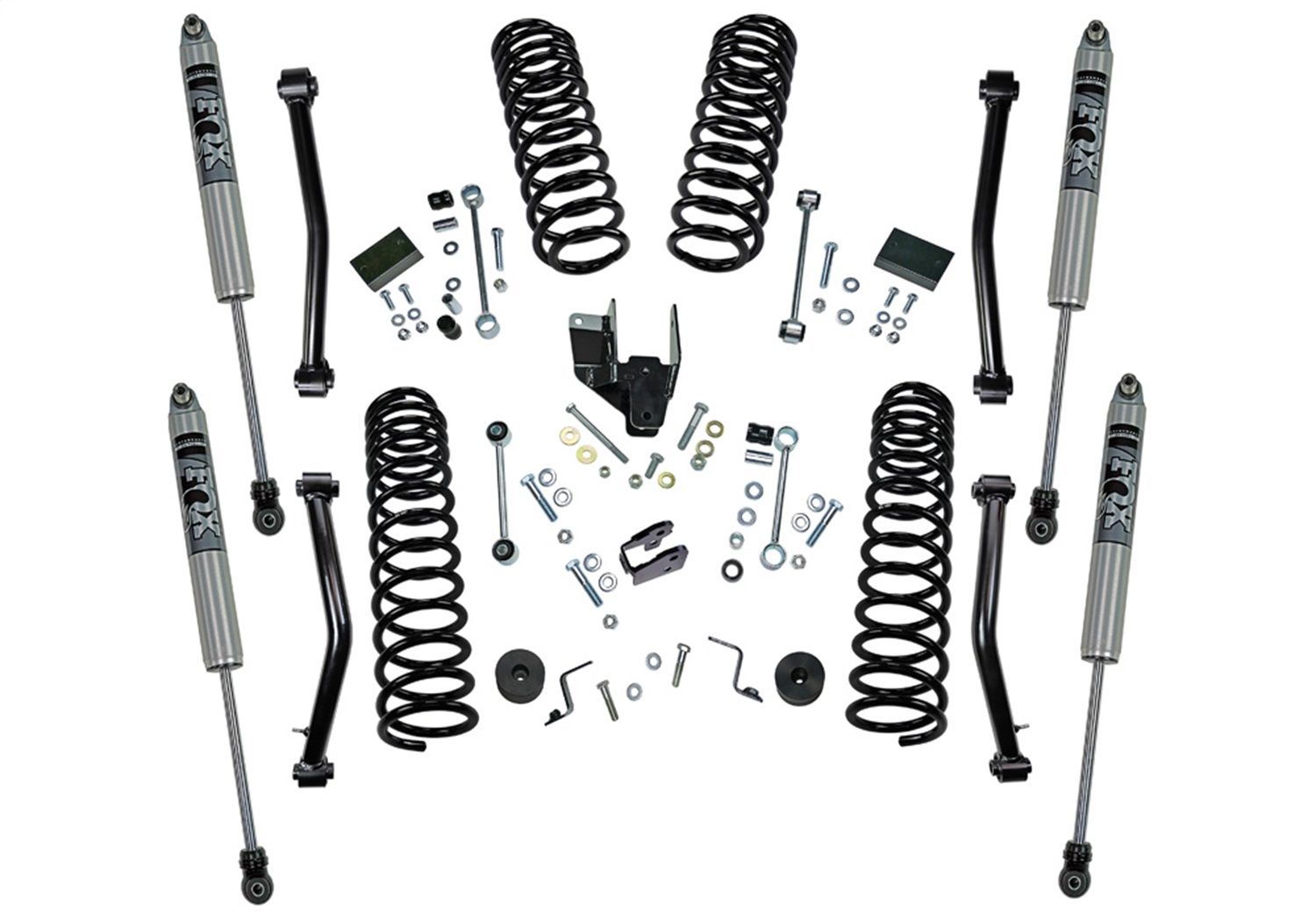 Superlift K186F - 18-19 Jeep Wrangler JL 2 Door 4in Dual Rate Coil Lift Kit - Incl Rubicon w/ Fox Shocks