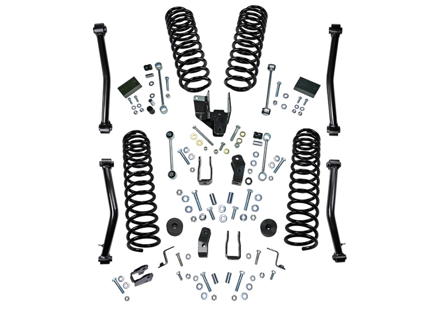 Superlift K186 - 18-19 Jeep Wrangler JL 2 Door 4in Dual Rate Coil Lift Kit - Incl Rubicon w/ Shock Extensions